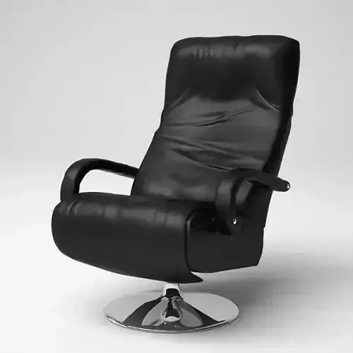 Black Leathered Armchair