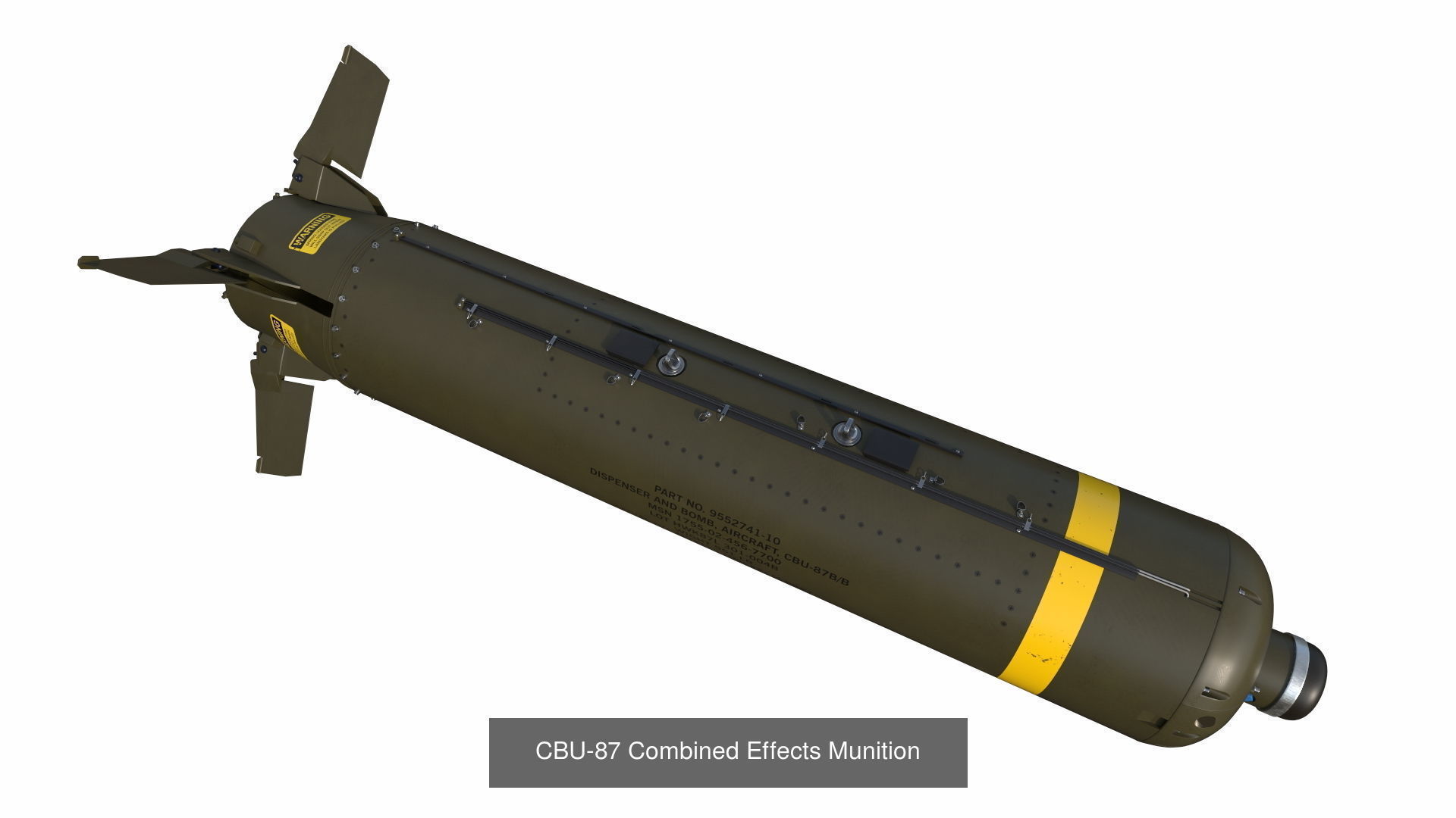 CBU-87 and 103 Combined Effects Munition 3D Model Collection_1