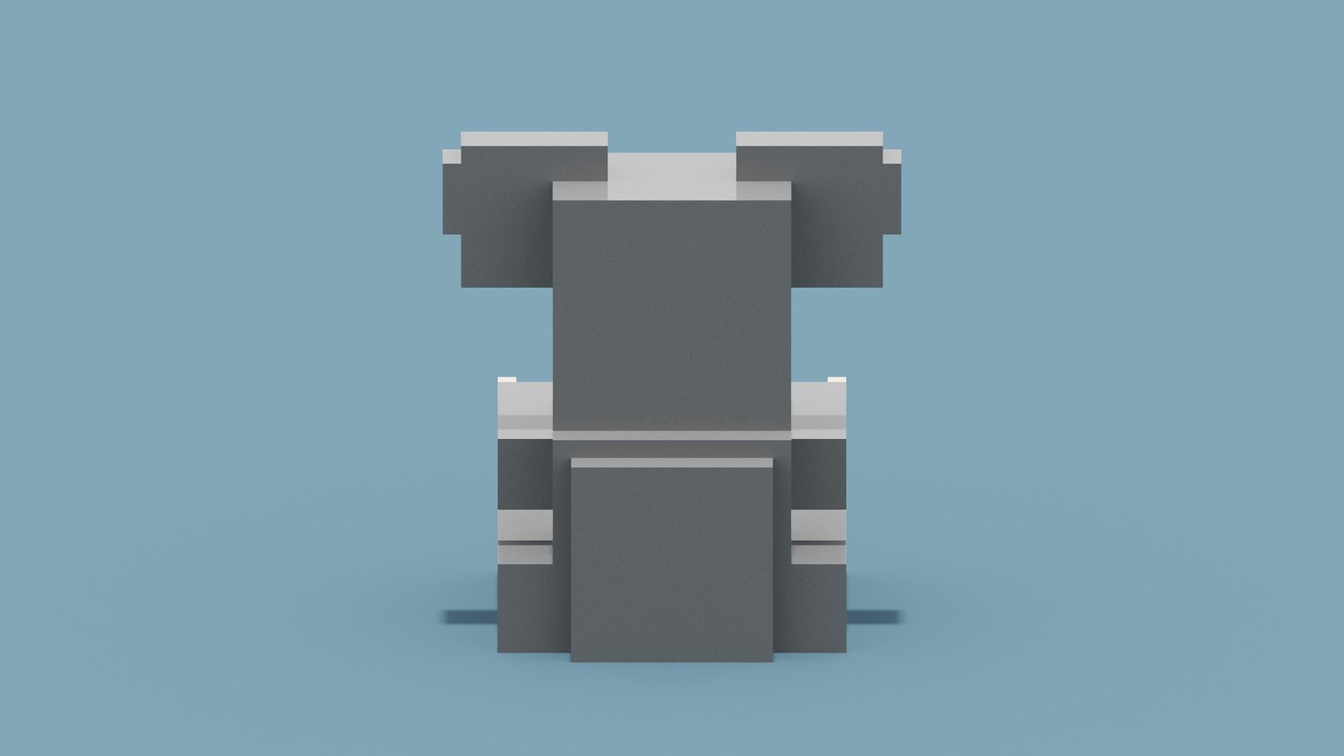 Voxel Koala Low-poly 3D model_5