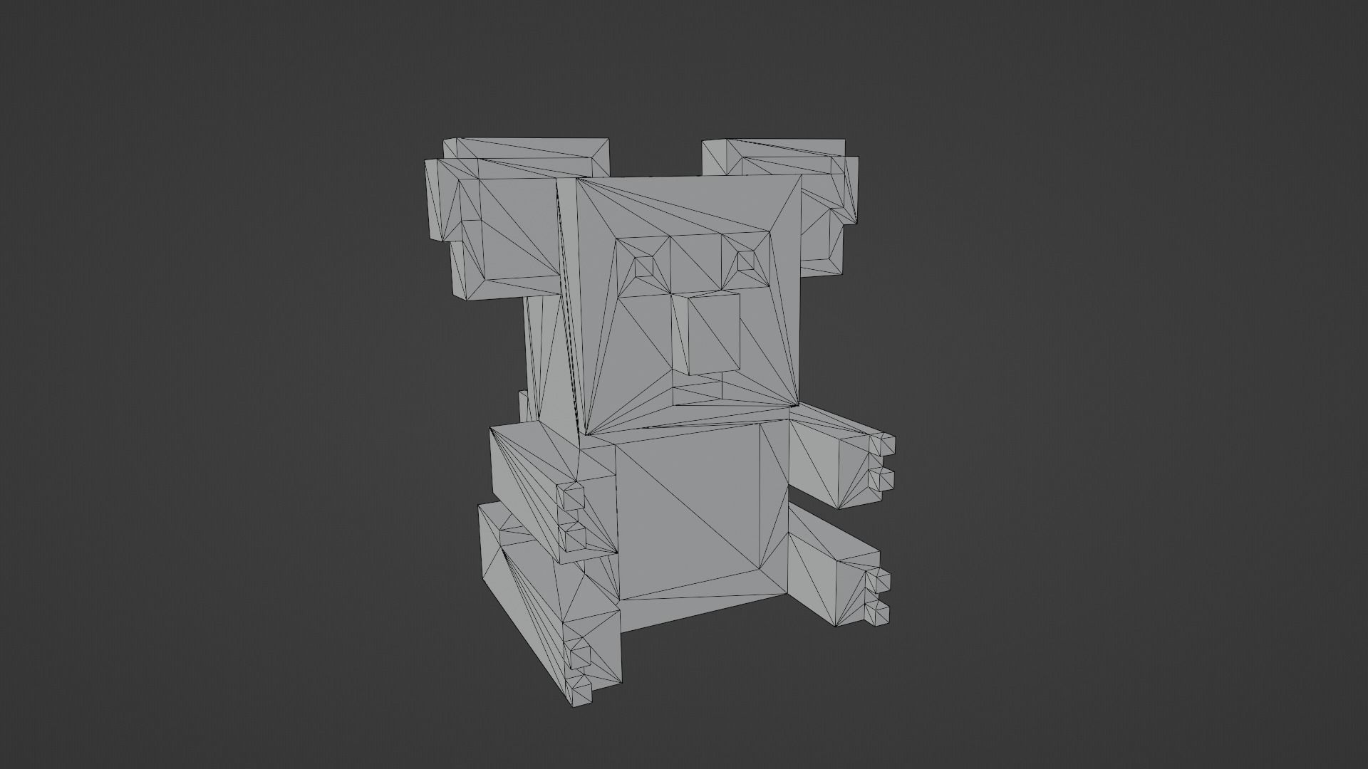 Voxel Koala Low-poly 3D model_12