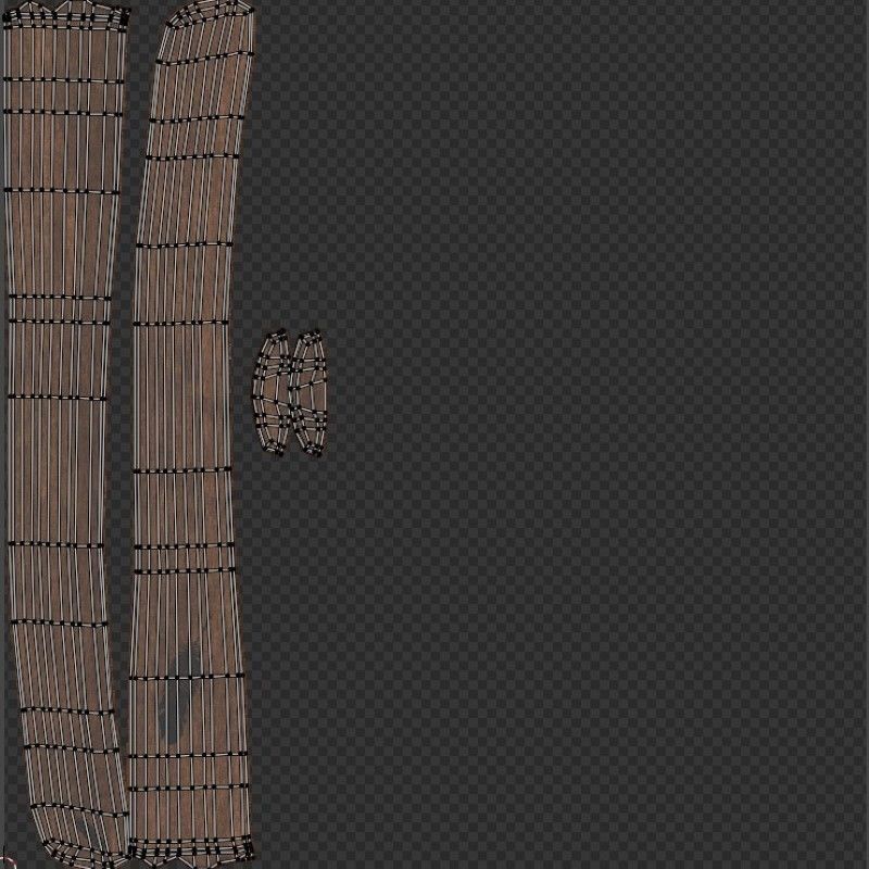 Viking Bearded Axe Low-poly 3D model_10