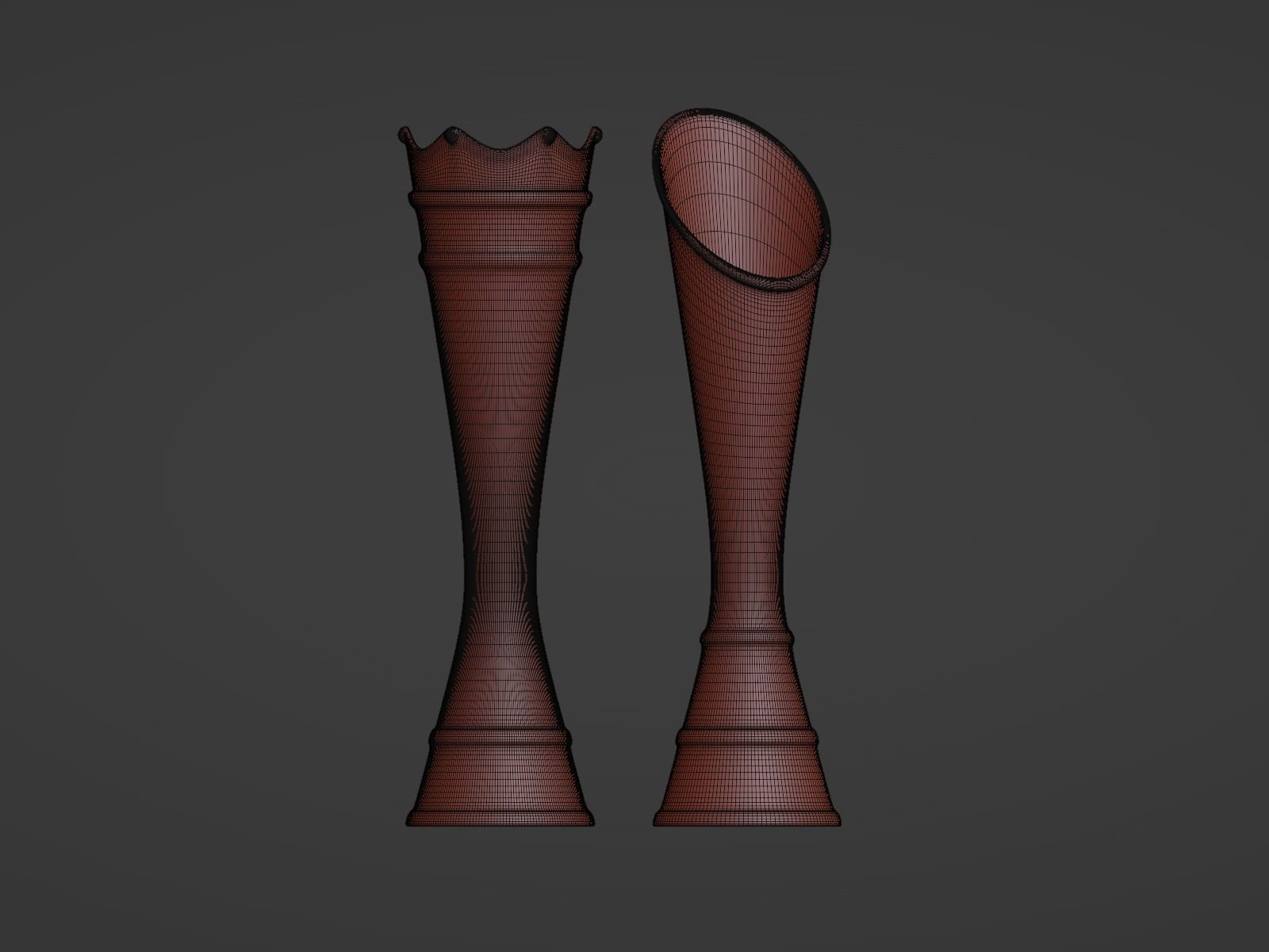 Vases King and Queen 3D print model_7
