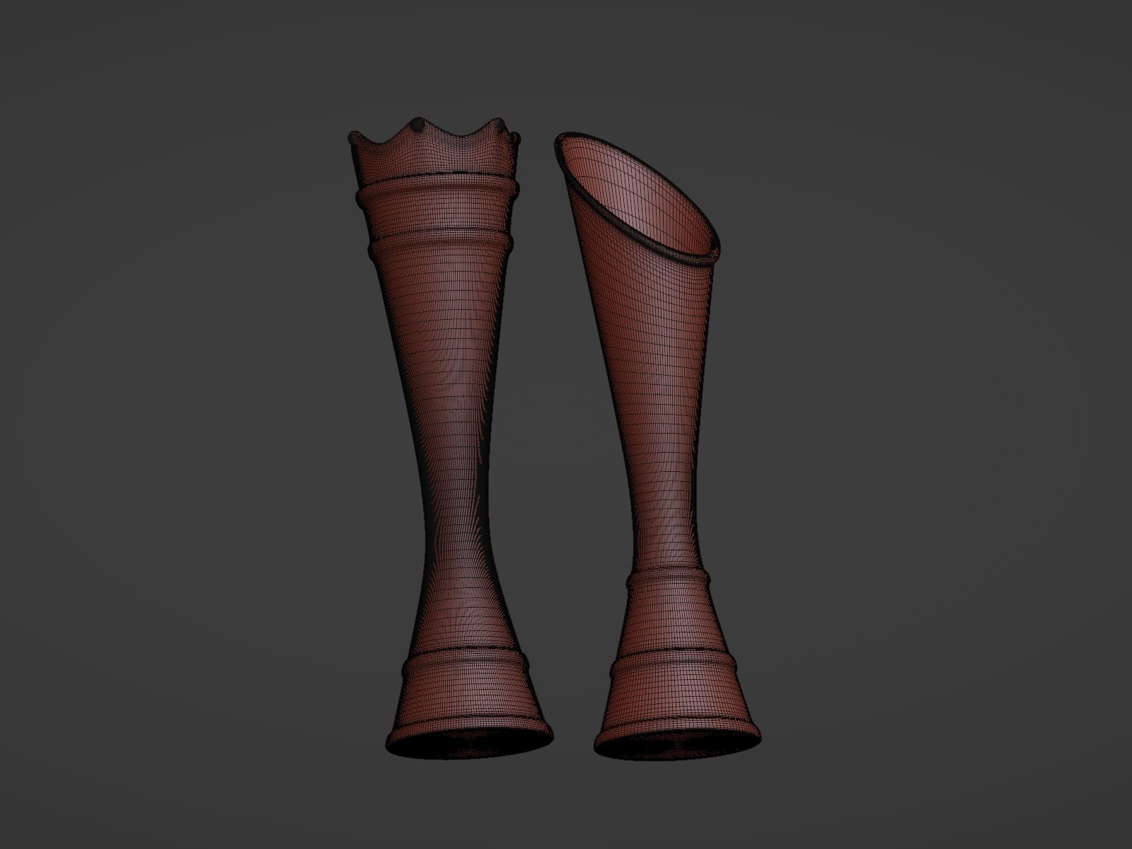 Vases King and Queen 3D print model_8