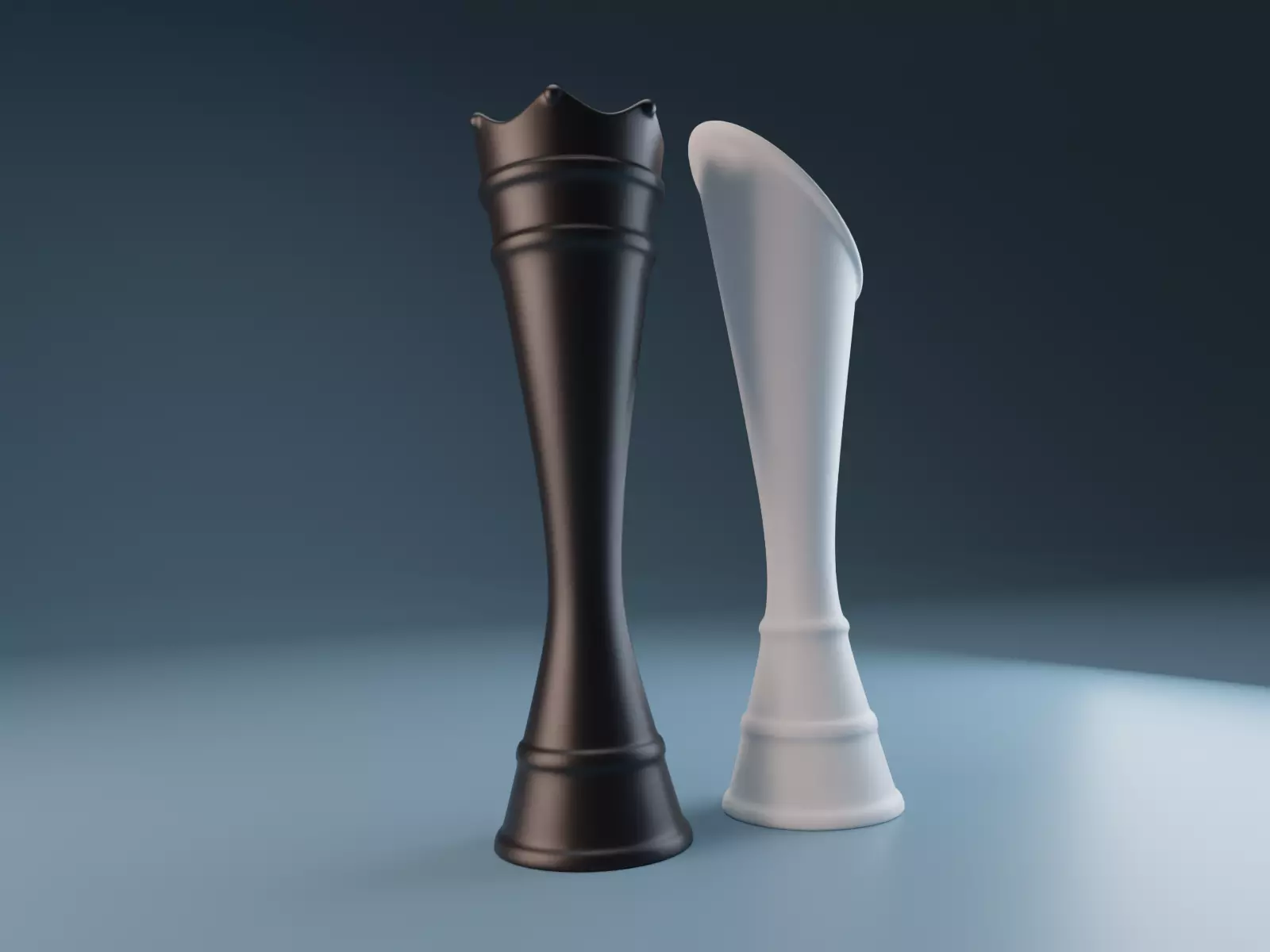 Vases King and Queen 3D print model_0