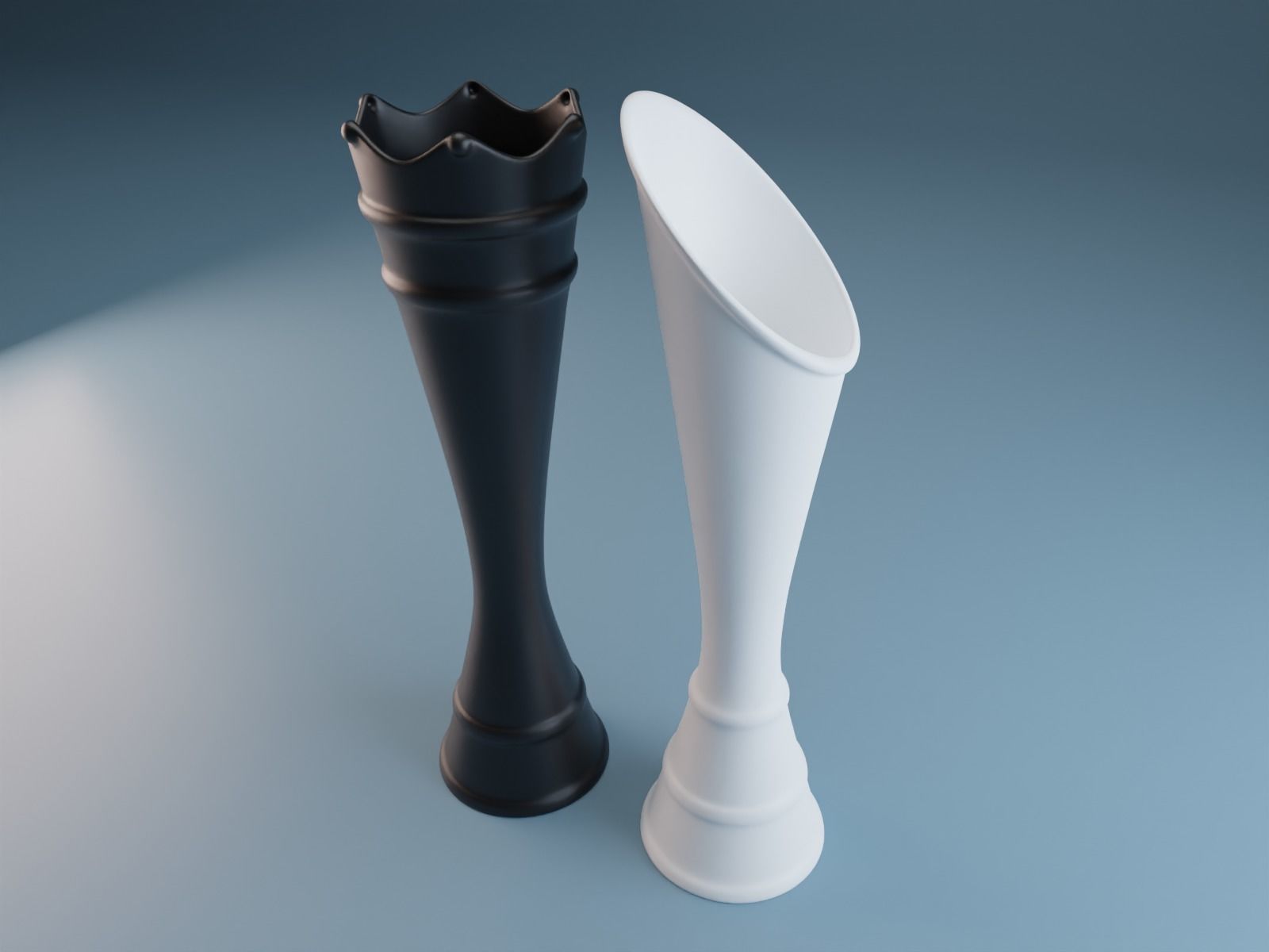 Vases King and Queen 3D print model_1