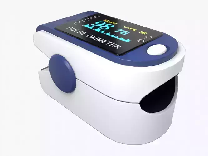 Pulse Oximeter Low-poly 3D model