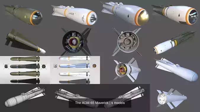 The AGM-65 Maverick 3D Model Collection