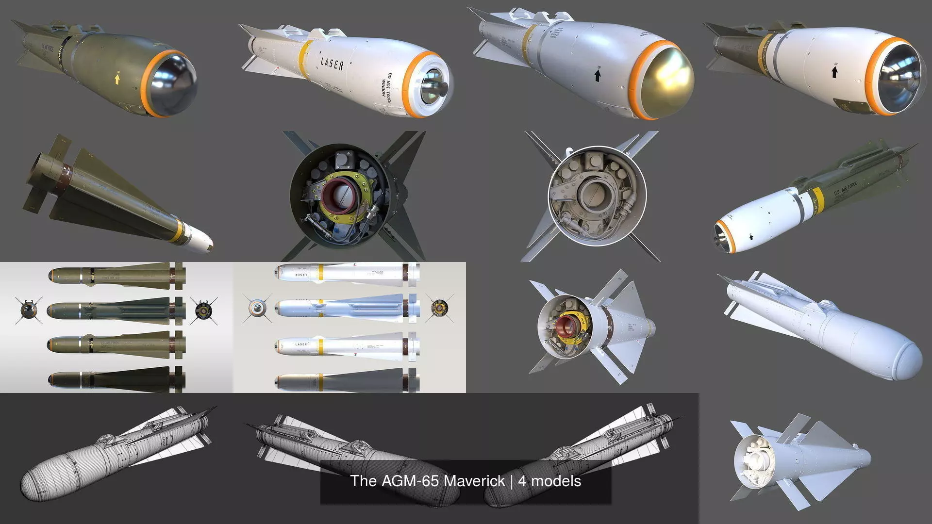 The AGM-65 Maverick 3D Model Collection_0