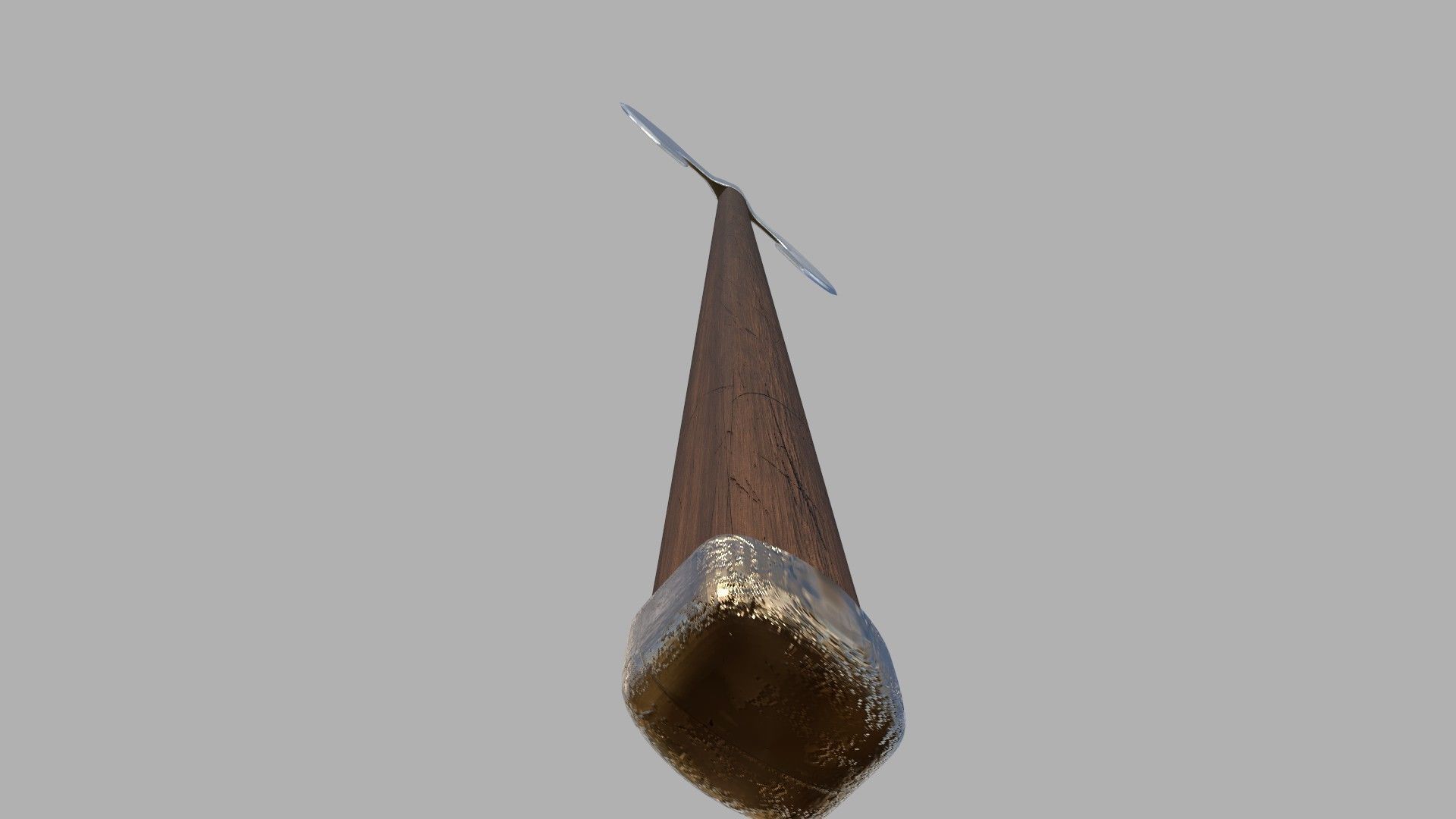 Double Sided Axe Photorealistic Low-poly 3D model_5