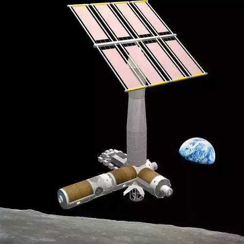 The Axiom Space Station Assembly 3D model