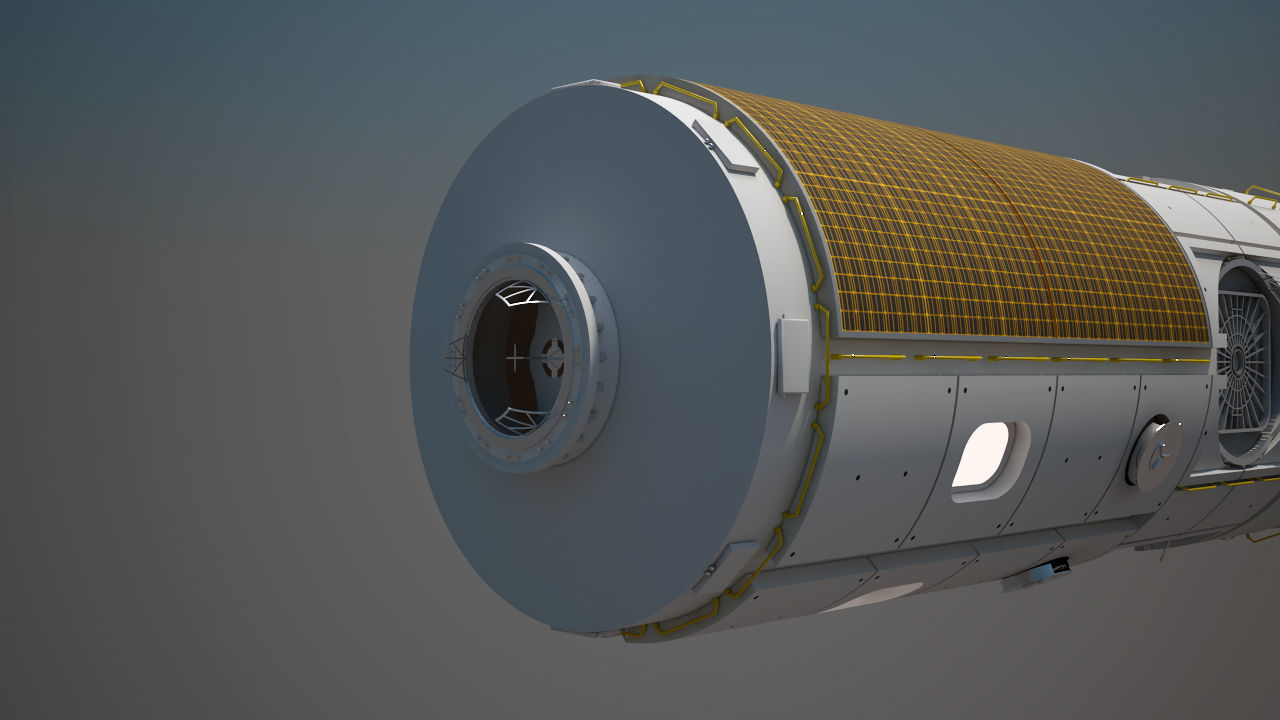 The Axiom Space Station Assembly 3D model_6