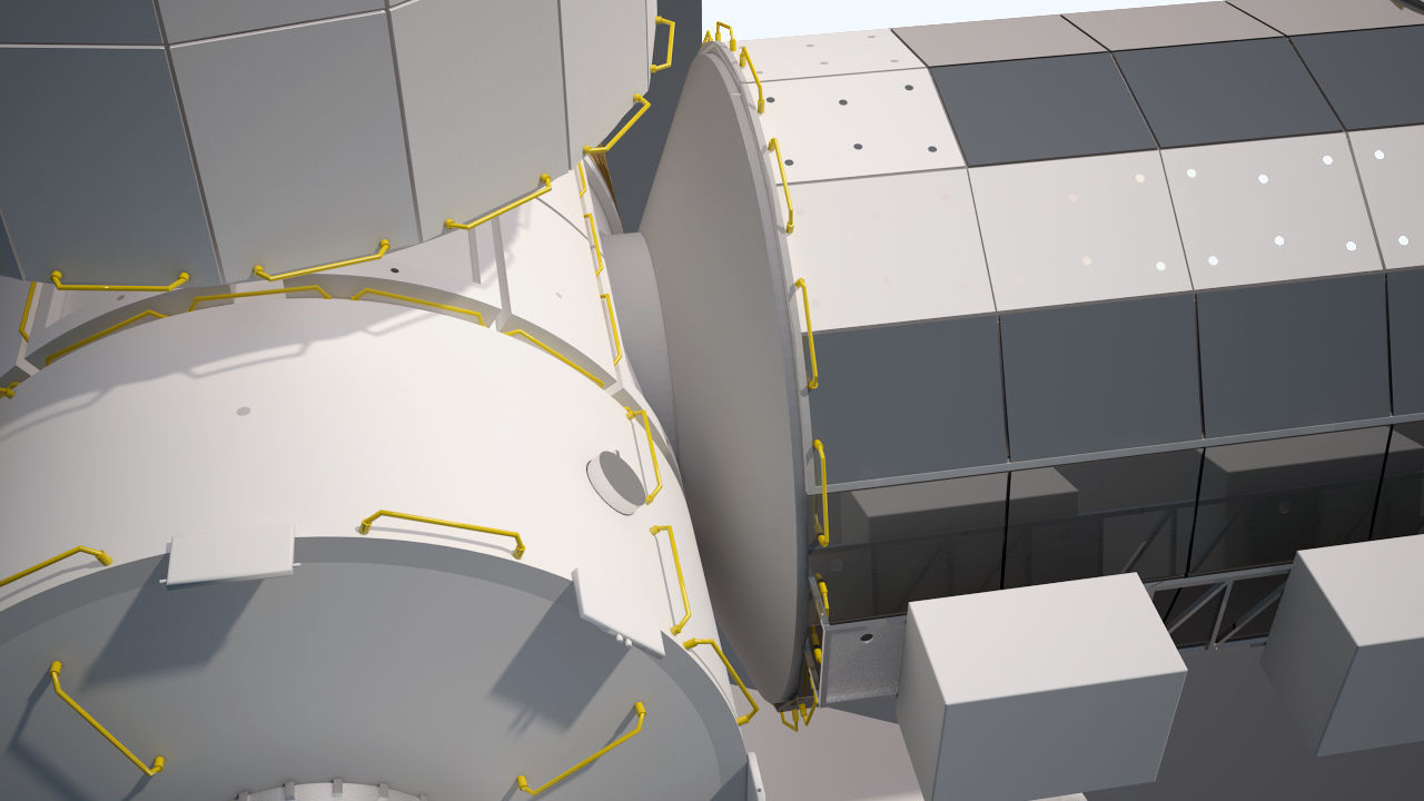 The Axiom Space Station Assembly 3D model_23