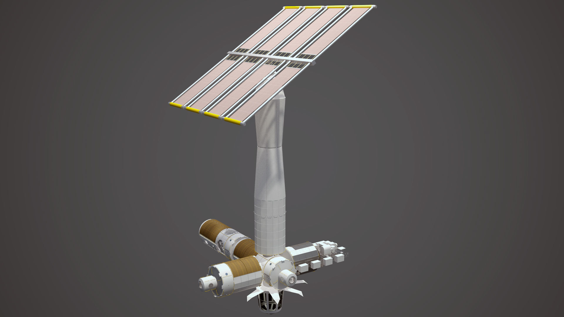 The Axiom Space Station Assembly 3D model_7