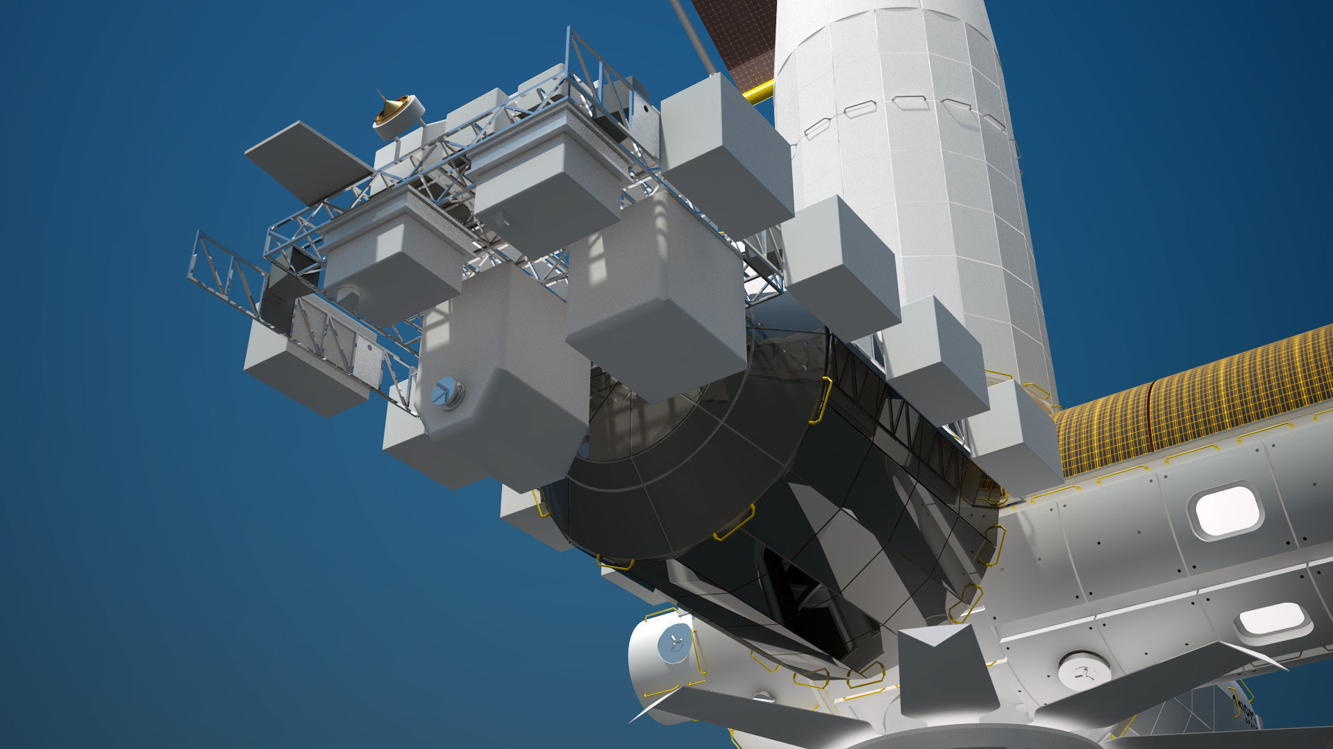 The Axiom Space Station Assembly 3D model_28