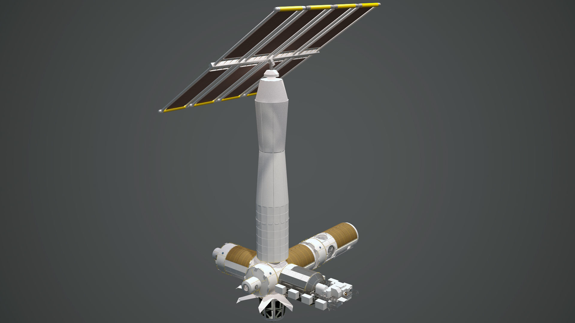 The Axiom Space Station Assembly 3D model_8