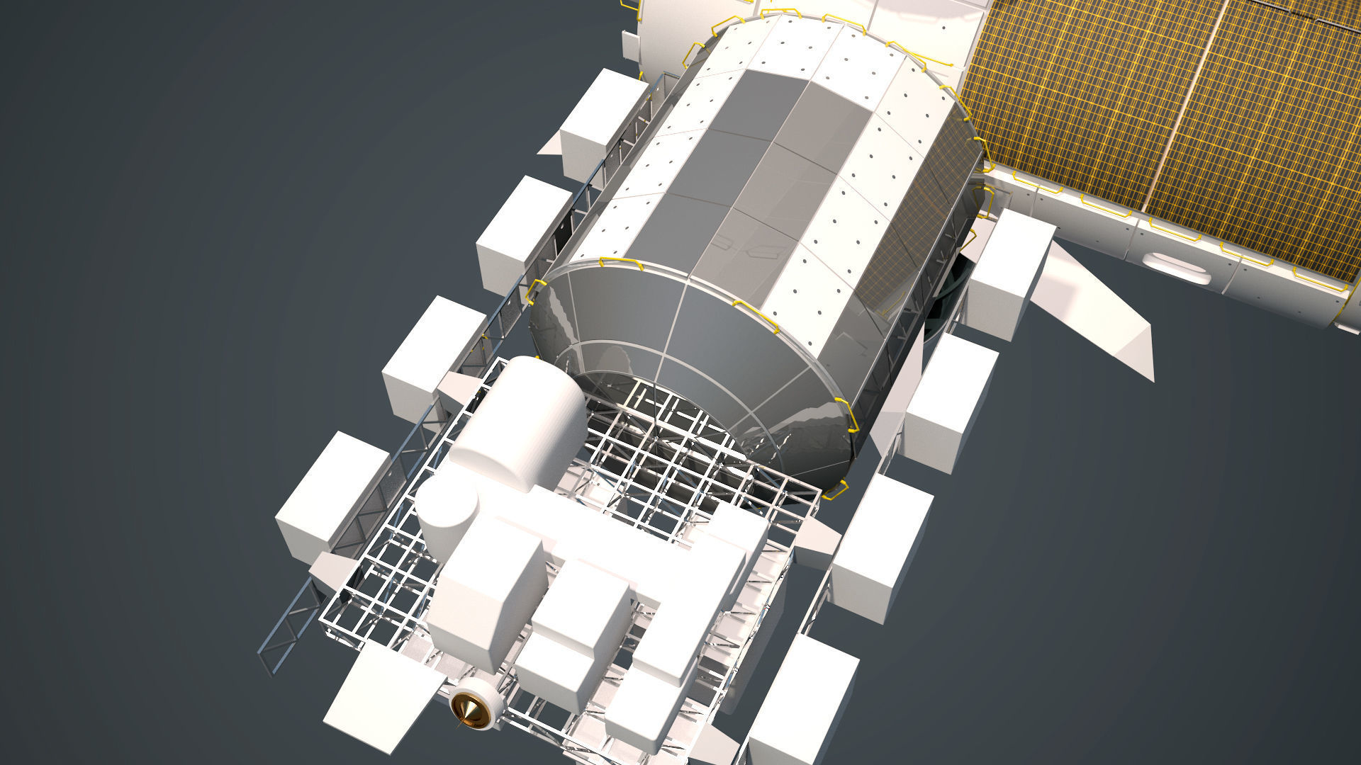 The Axiom Space Station Assembly 3D model_31