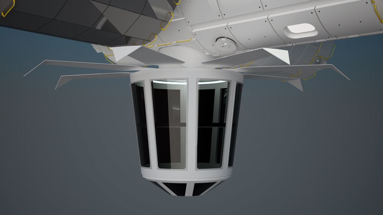 The Axiom Space Station Assembly 3D model_14