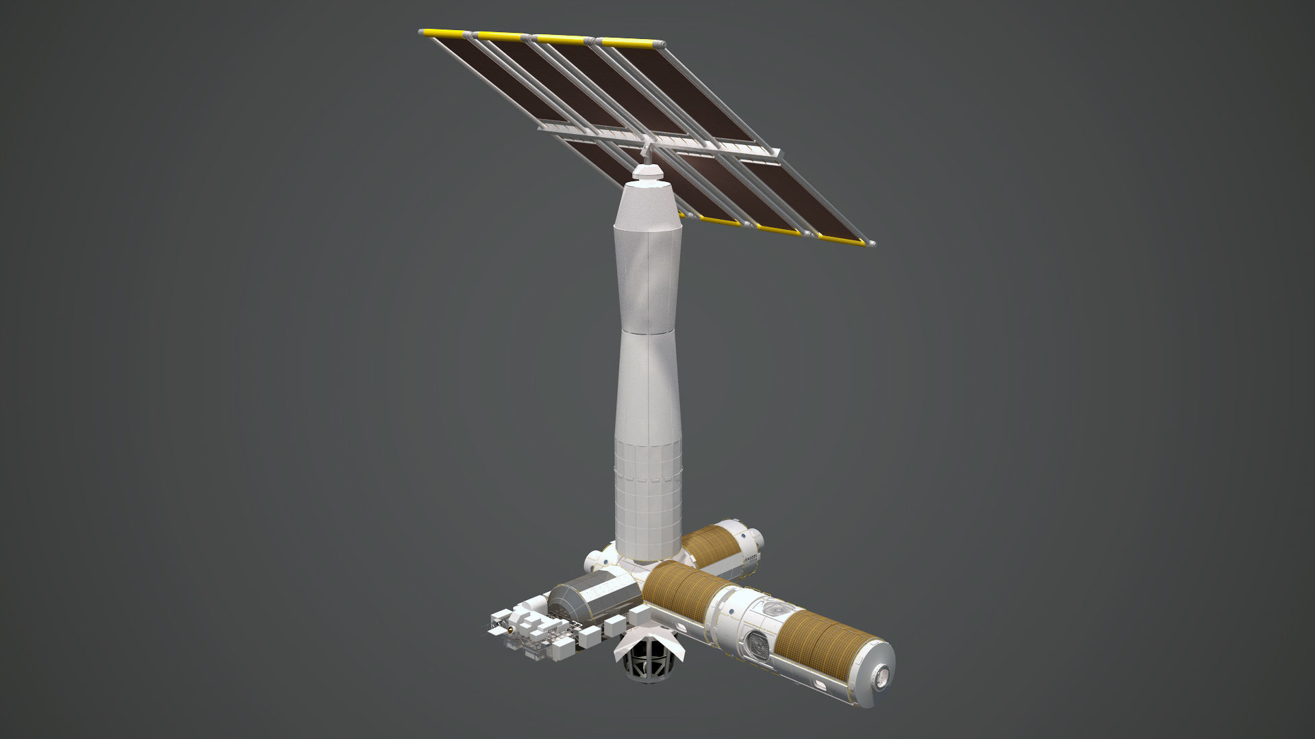 The Axiom Space Station Assembly 3D model_9
