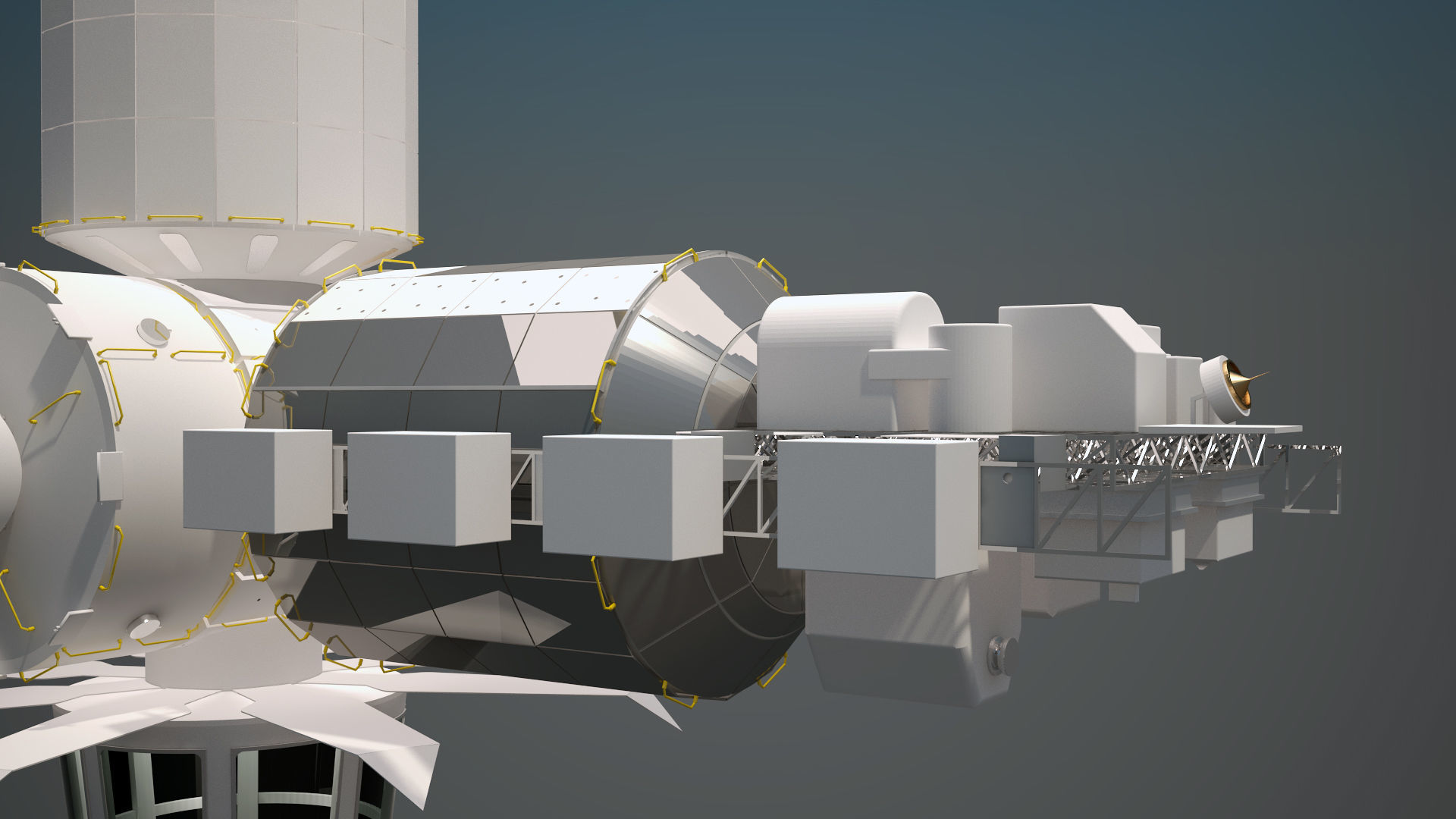 The Axiom Space Station Assembly 3D model_22