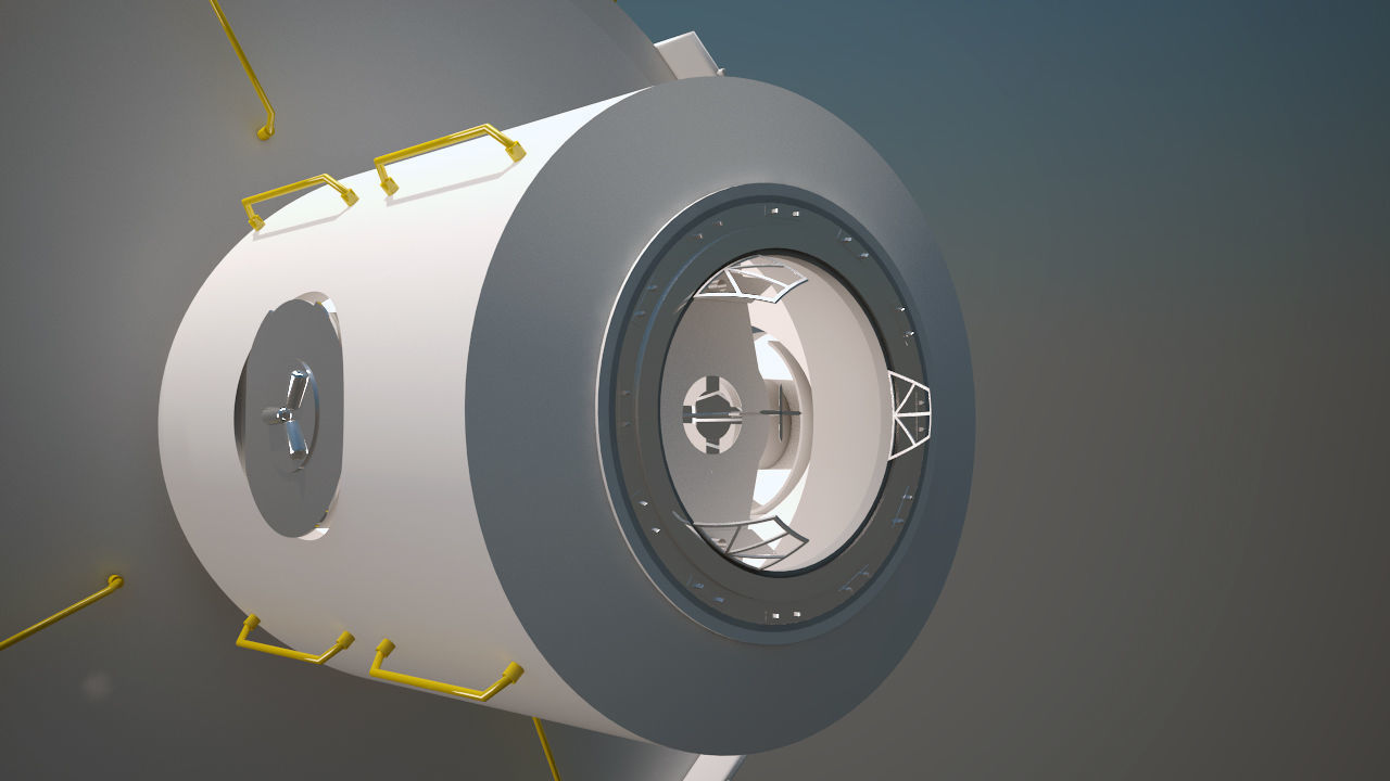 The Axiom Space Station Assembly 3D model_5