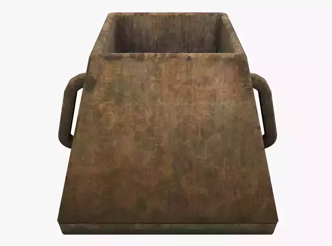 Wooden Aged Low-poly 3D model