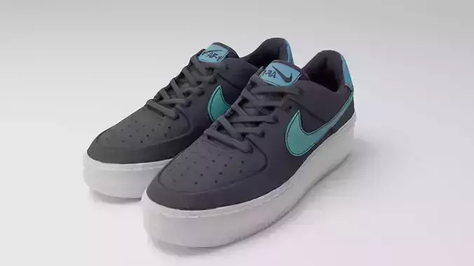 Pair of womans urban sneakers shoes sport outdoor 