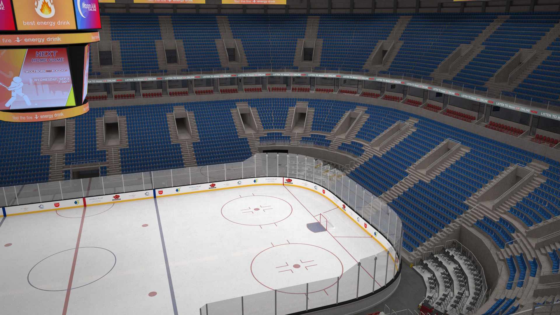 Two NHL and IIHF arenas 3D Model Collection_7