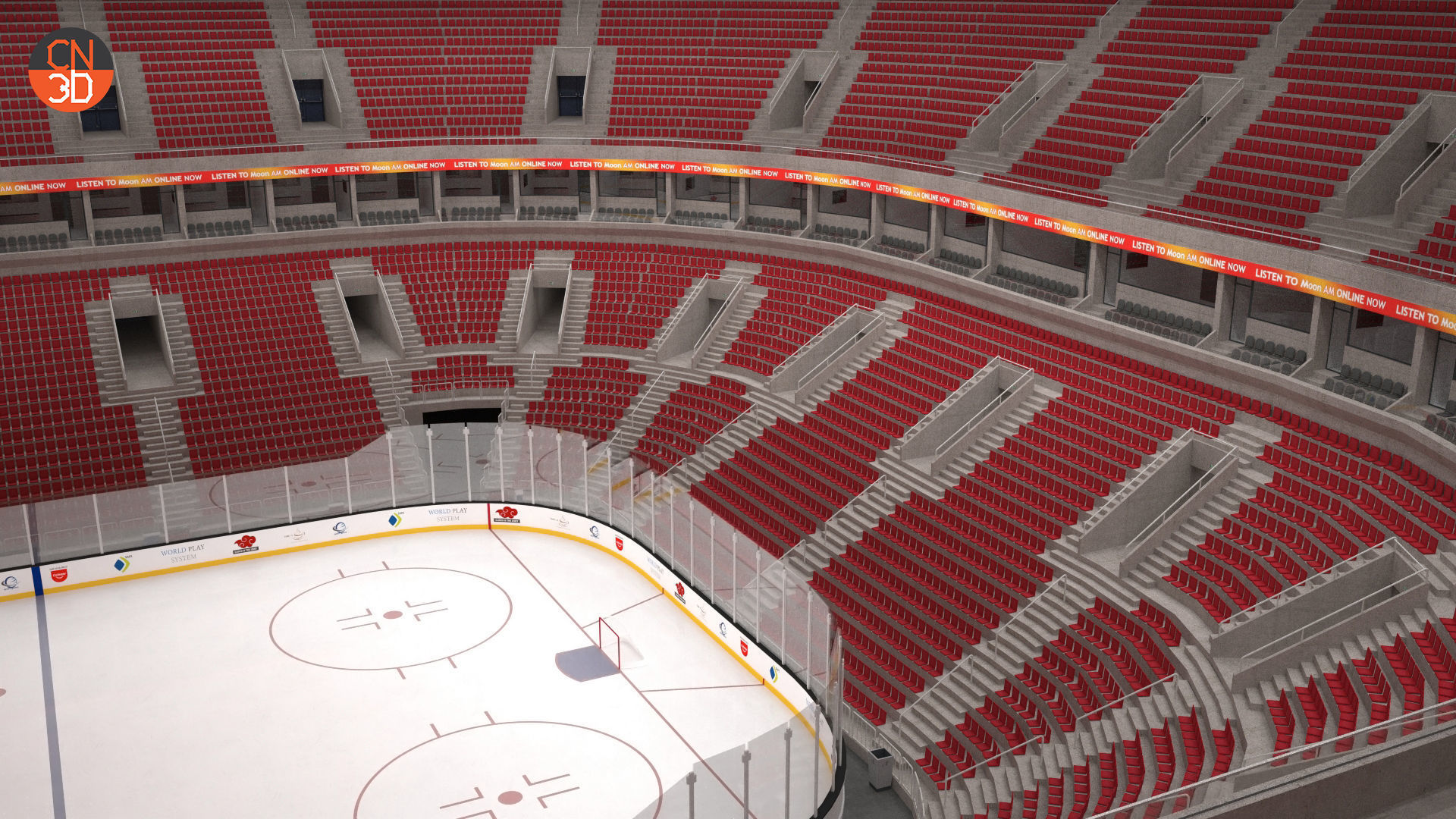 Two NHL and IIHF arenas 3D Model Collection_6