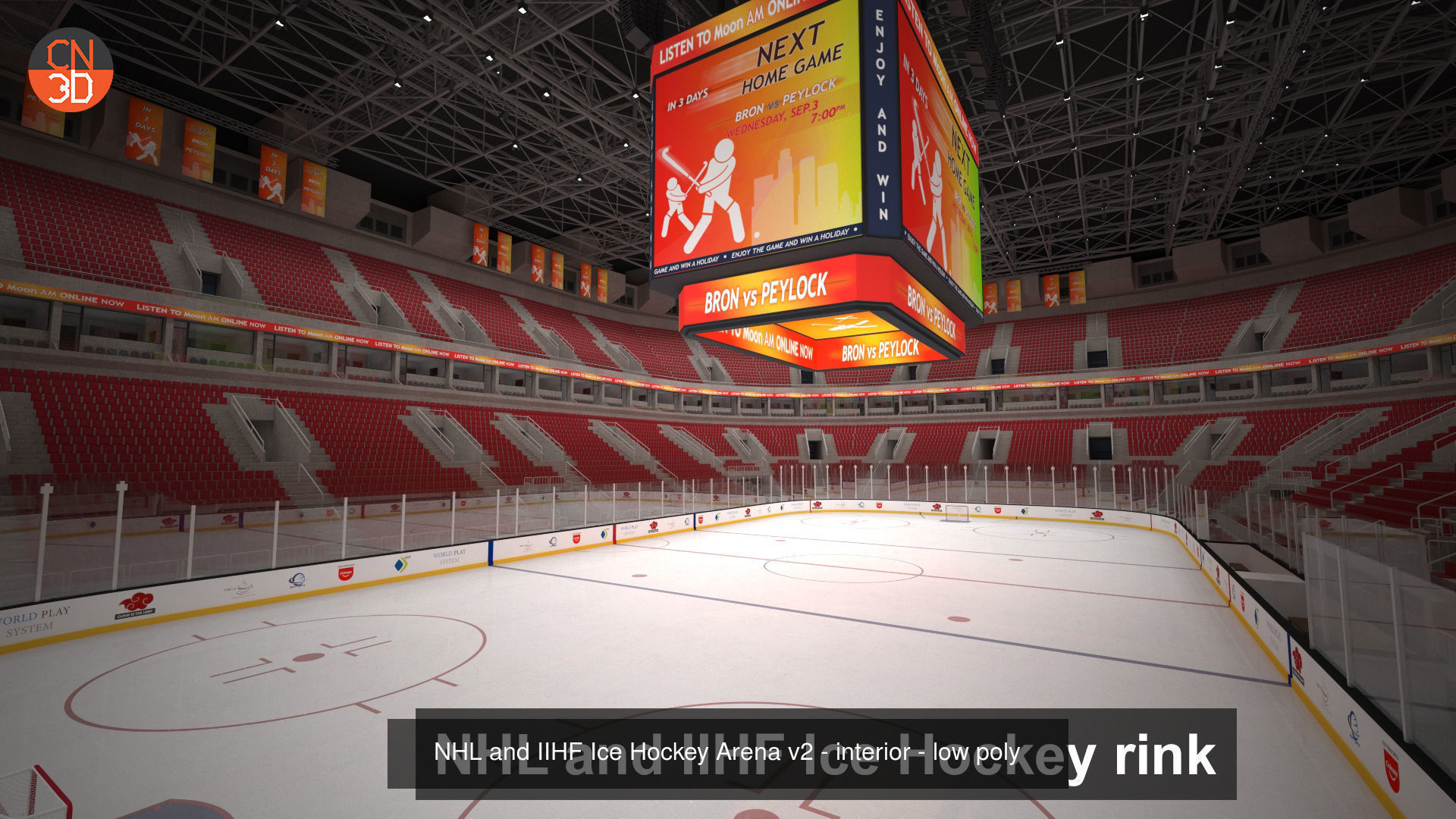 Two NHL and IIHF arenas 3D Model Collection_2