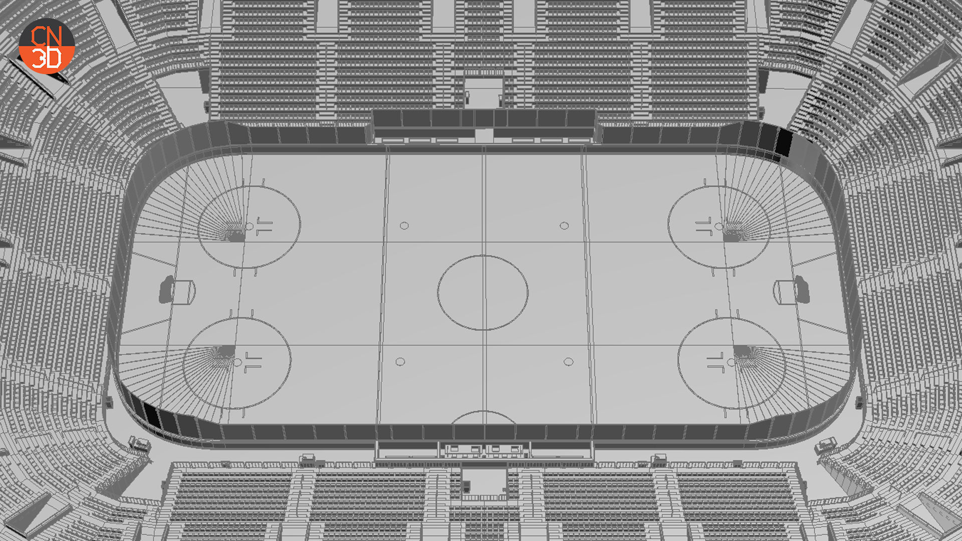 Two NHL and IIHF arenas 3D Model Collection_10