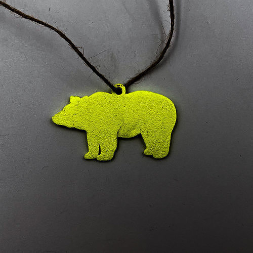 BEAR PENDANT NECKLACE JEWELRY EARRINGS 3D print model
