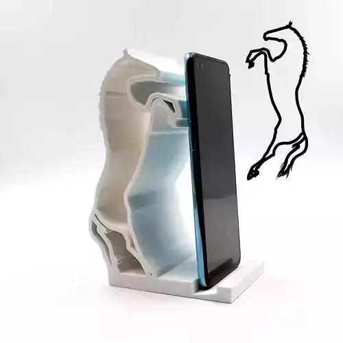 HORSE PHONE HOLDER OFFICE DESK PRINT IN PLACE HORSE RIDING