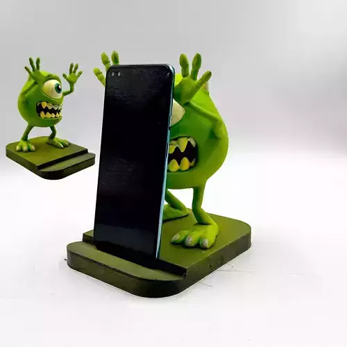 MIKE WAZOWSKI PHONE HOLDER TABLET MONSTERS INC OFFICE DESK