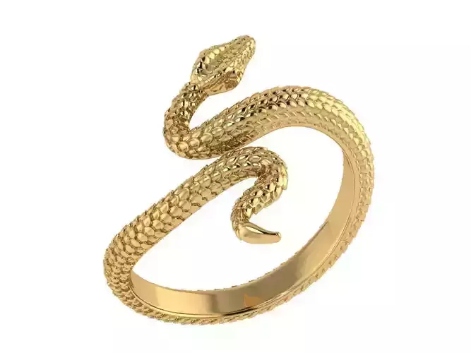 Ring299 gold snake ring
