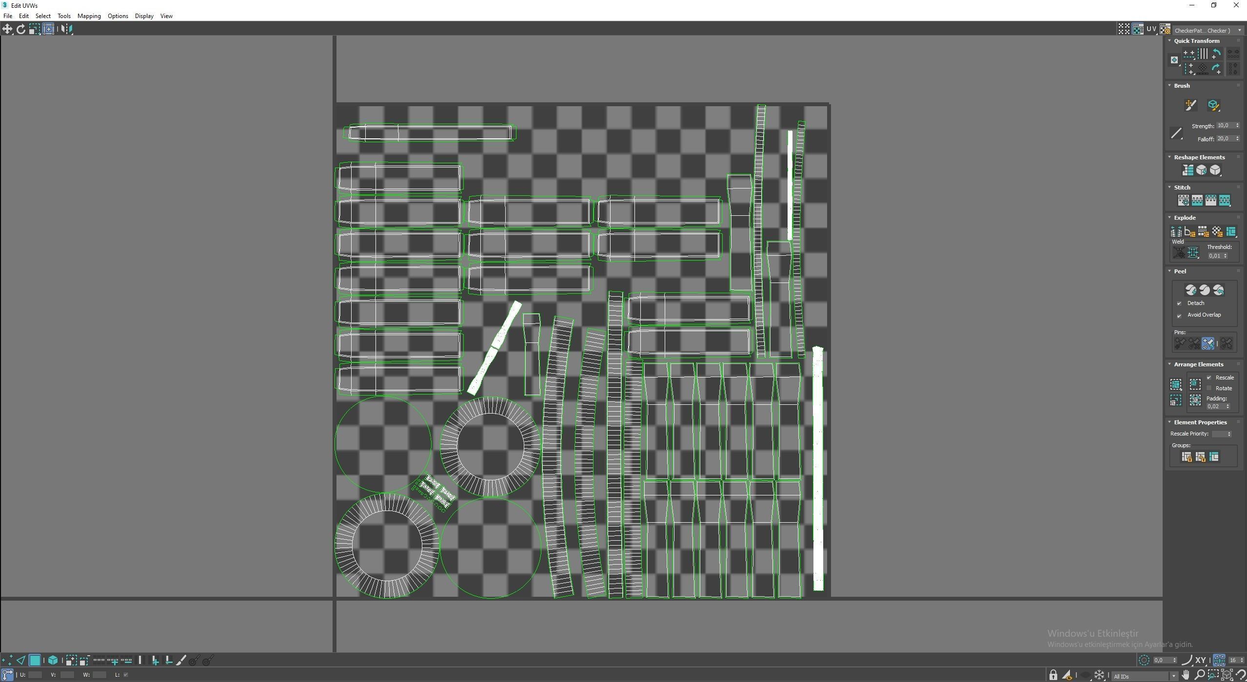 Wooden Aged Medieval Low-poly 3D model_8