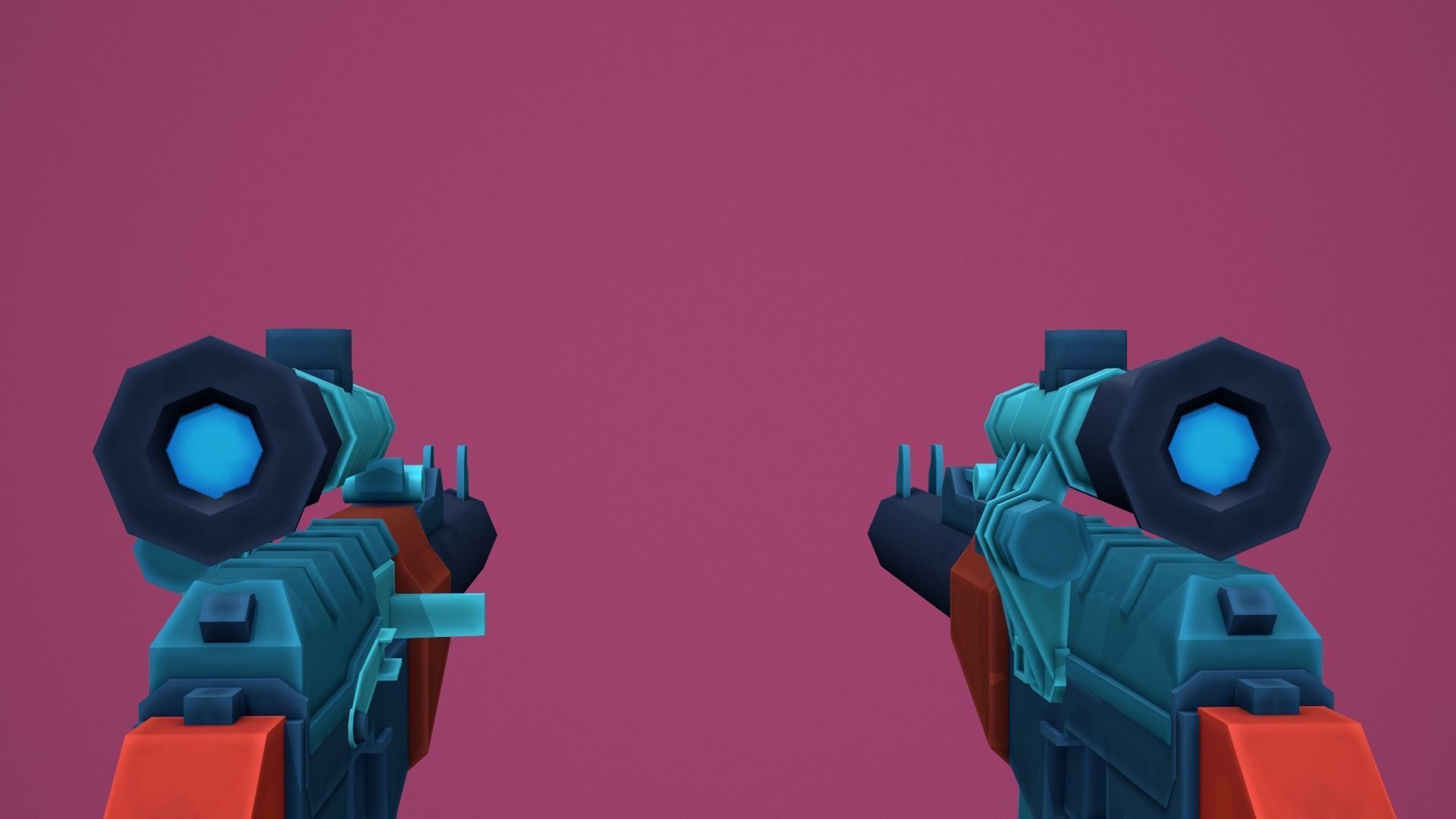 Stylized VSS Vintorez Low Poly  Low-poly 3D model_7