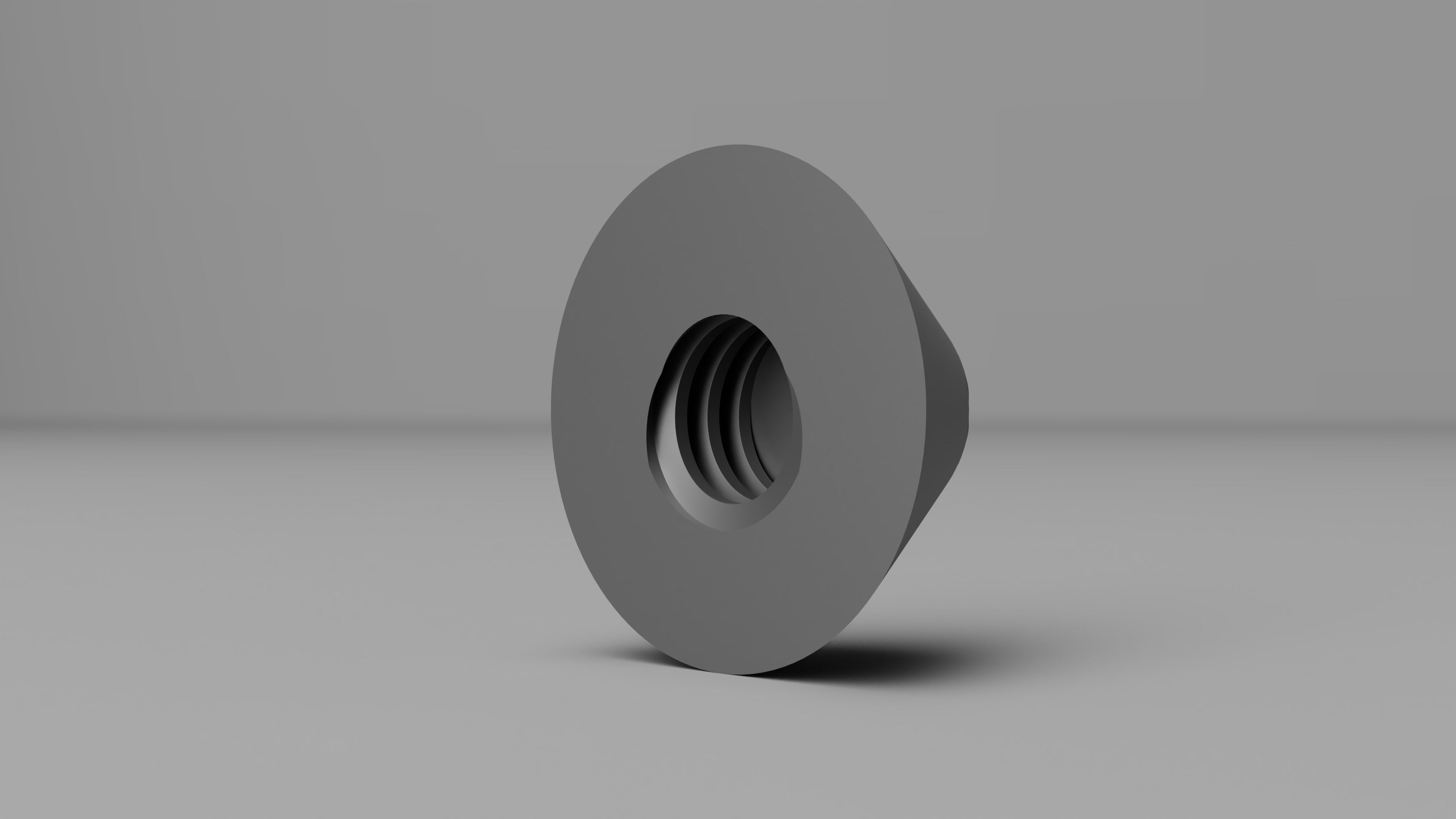 GE TF34 Nose Cone and Fan with threaded hole in Nose Cone 3D print model_5