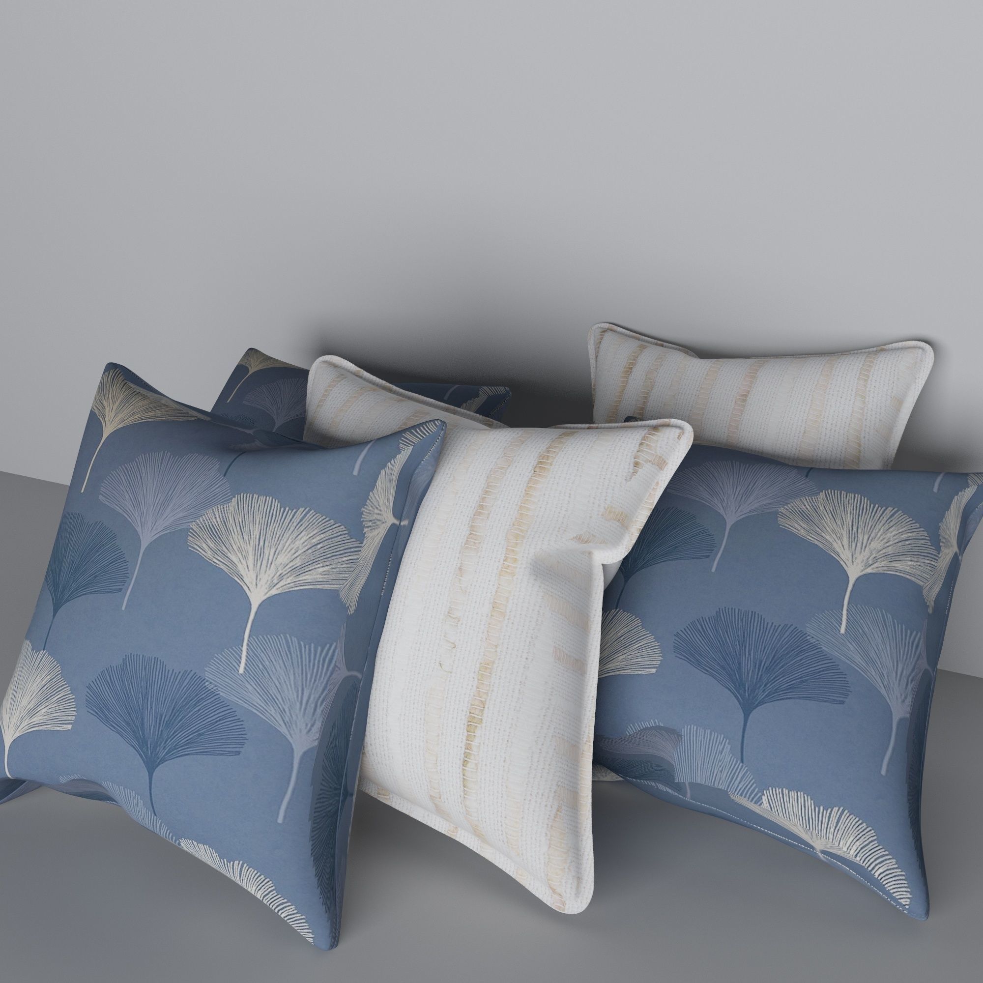 Pillows cat lying Free 3D model_1