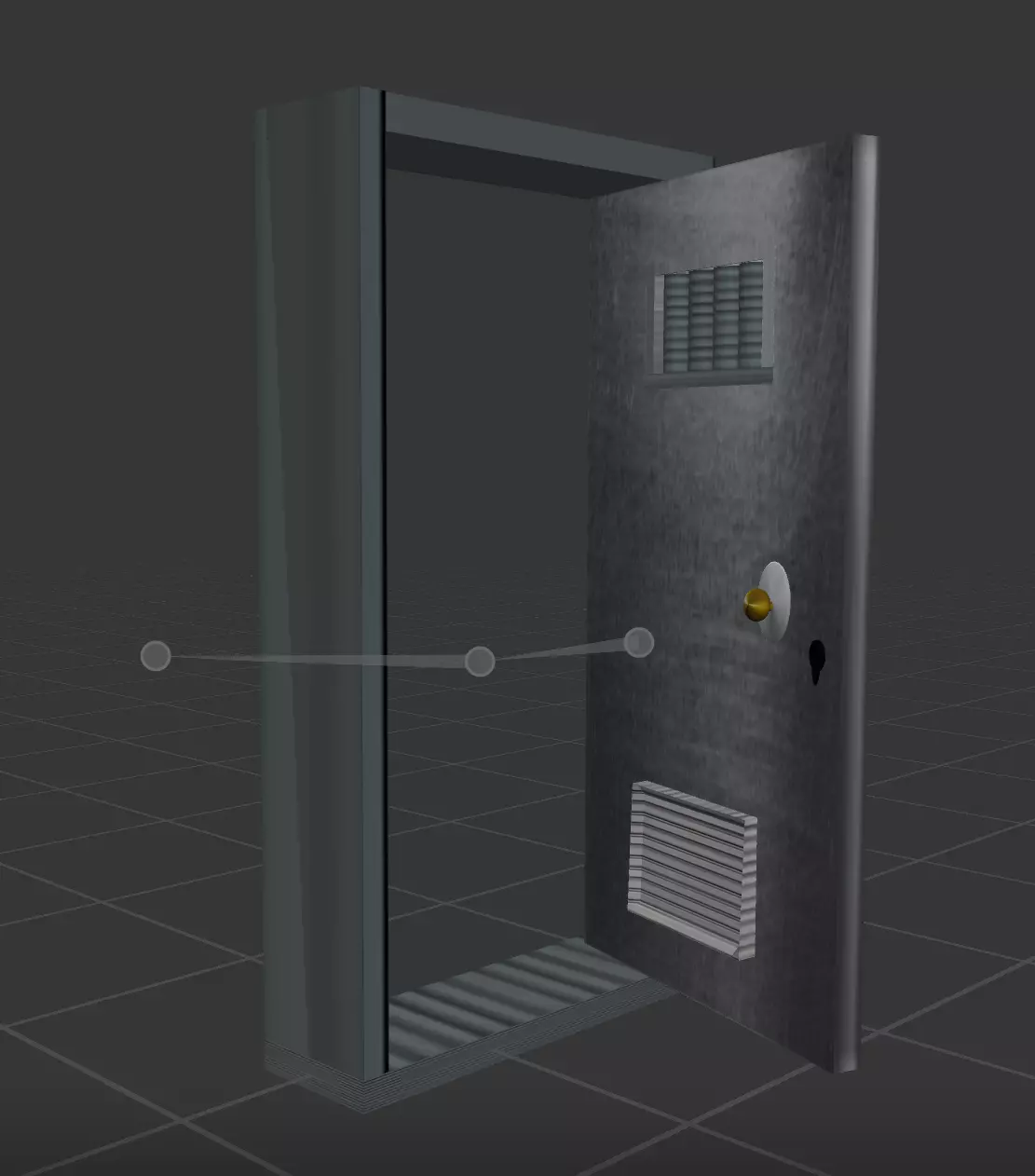 Steep prison door 3D print model