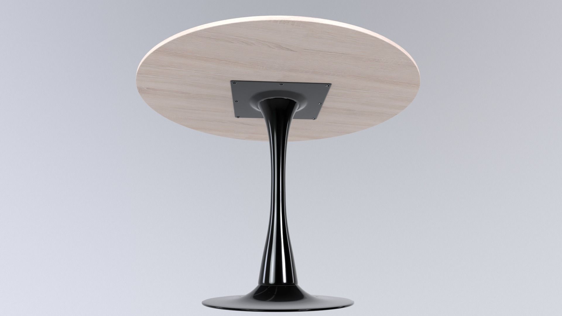 Round Table 3D Model VR Low-poly 3D model_2