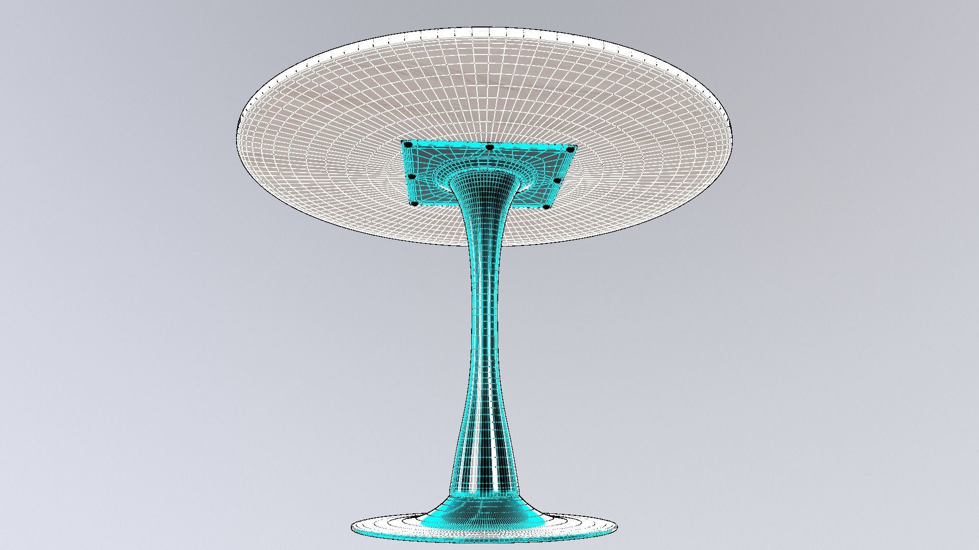 Round Table 3D Model VR Low-poly 3D model_8