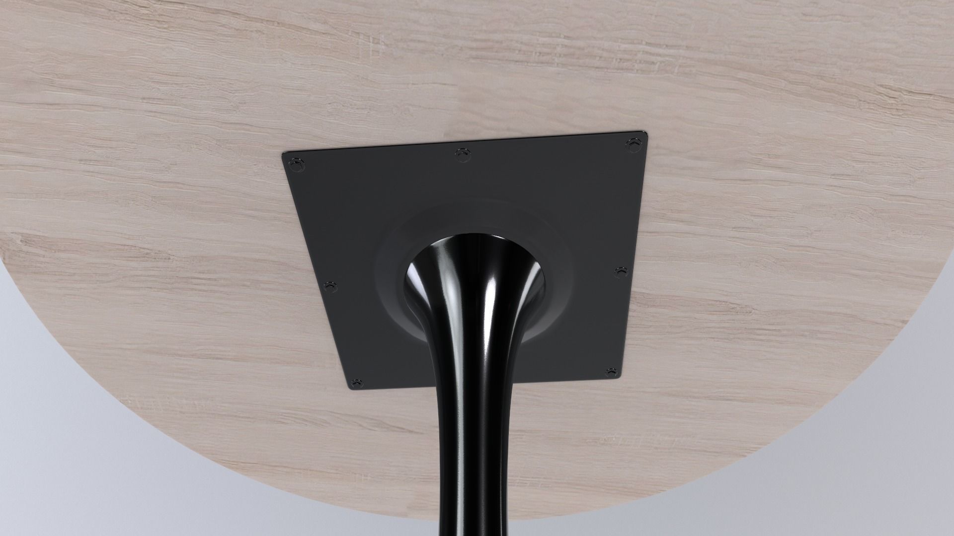 Round Table 3D Model VR Low-poly 3D model_3