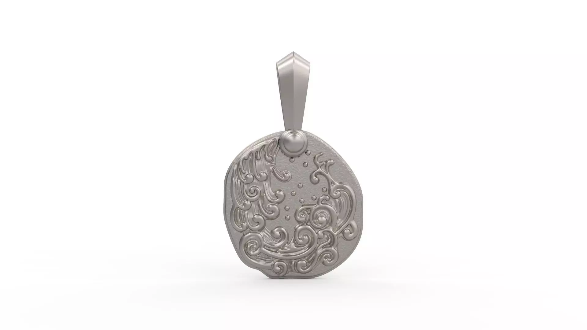 Aquarius Amulet Pendant 3D print model