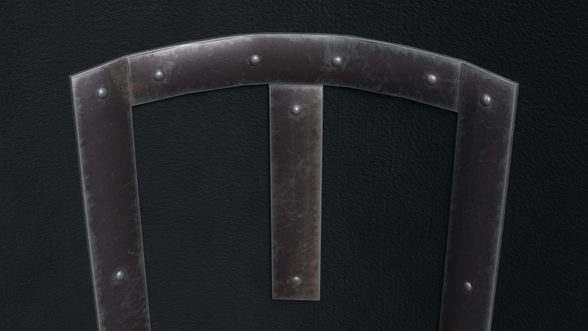 Roman shield scutum  Low-poly 3D model_12