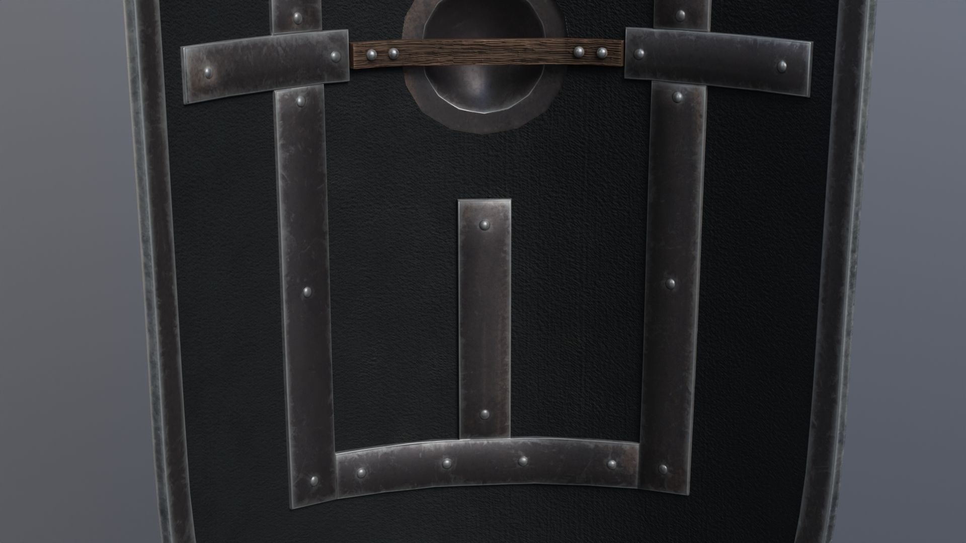 Roman shield scutum  Low-poly 3D model_13