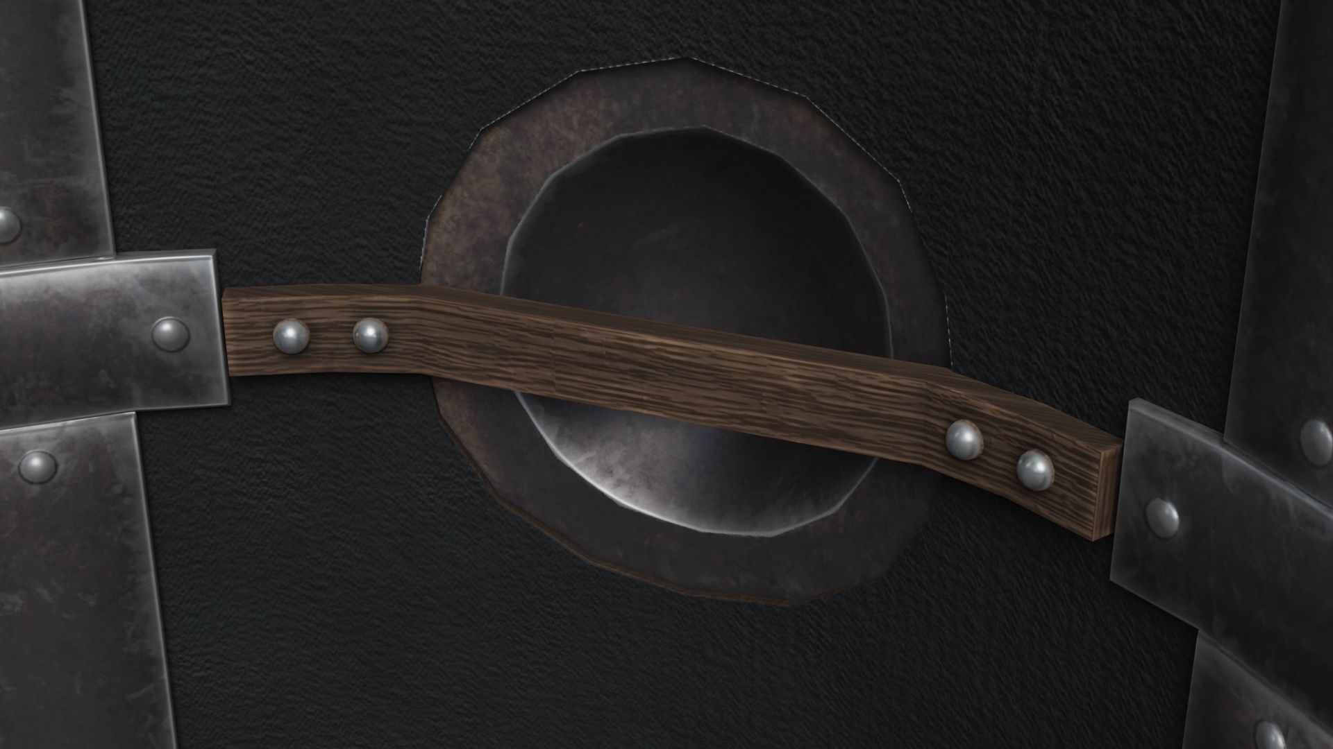 Roman shield scutum  Low-poly 3D model_11