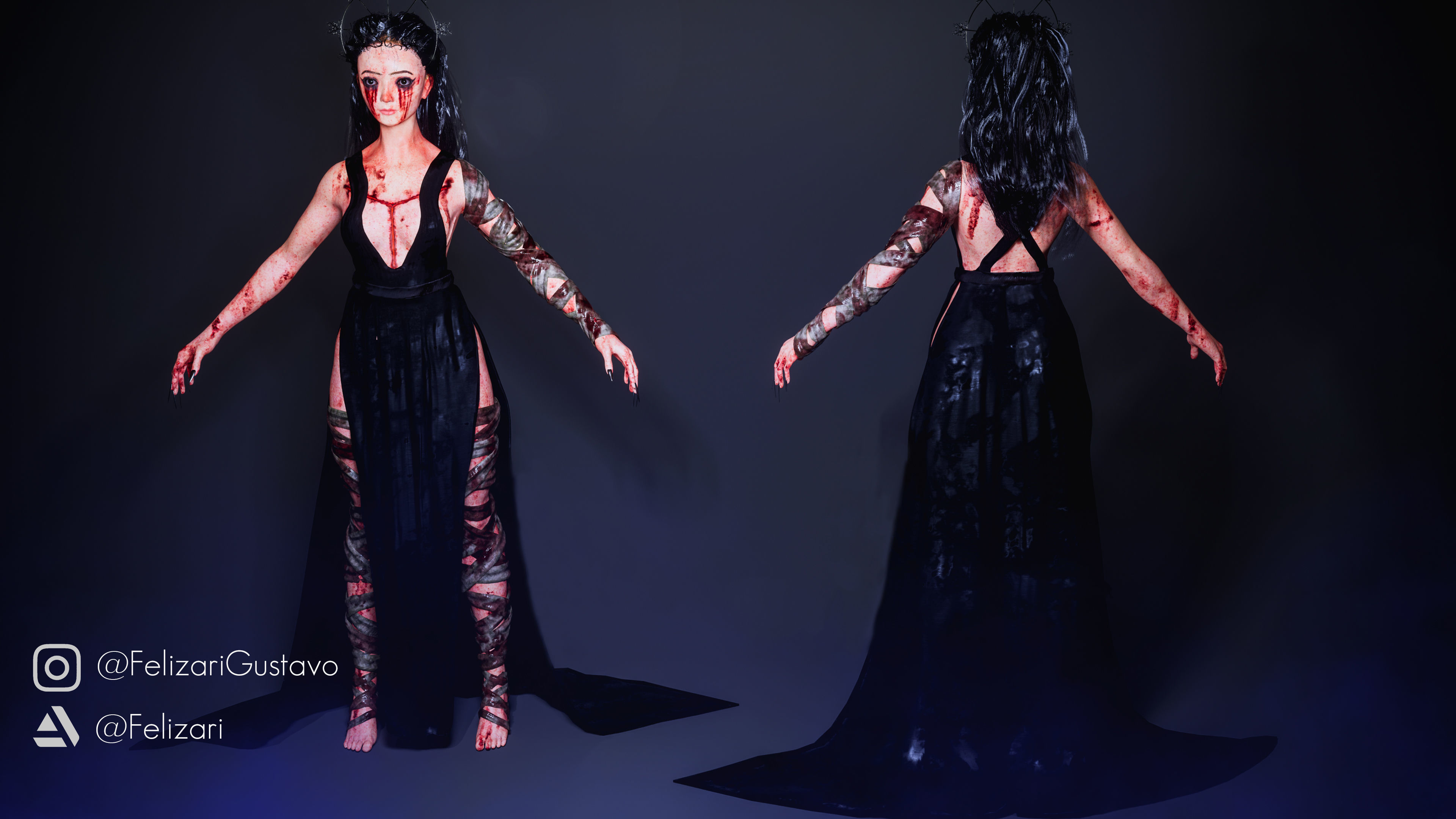 Game-ready character Low-poly 3D model_4