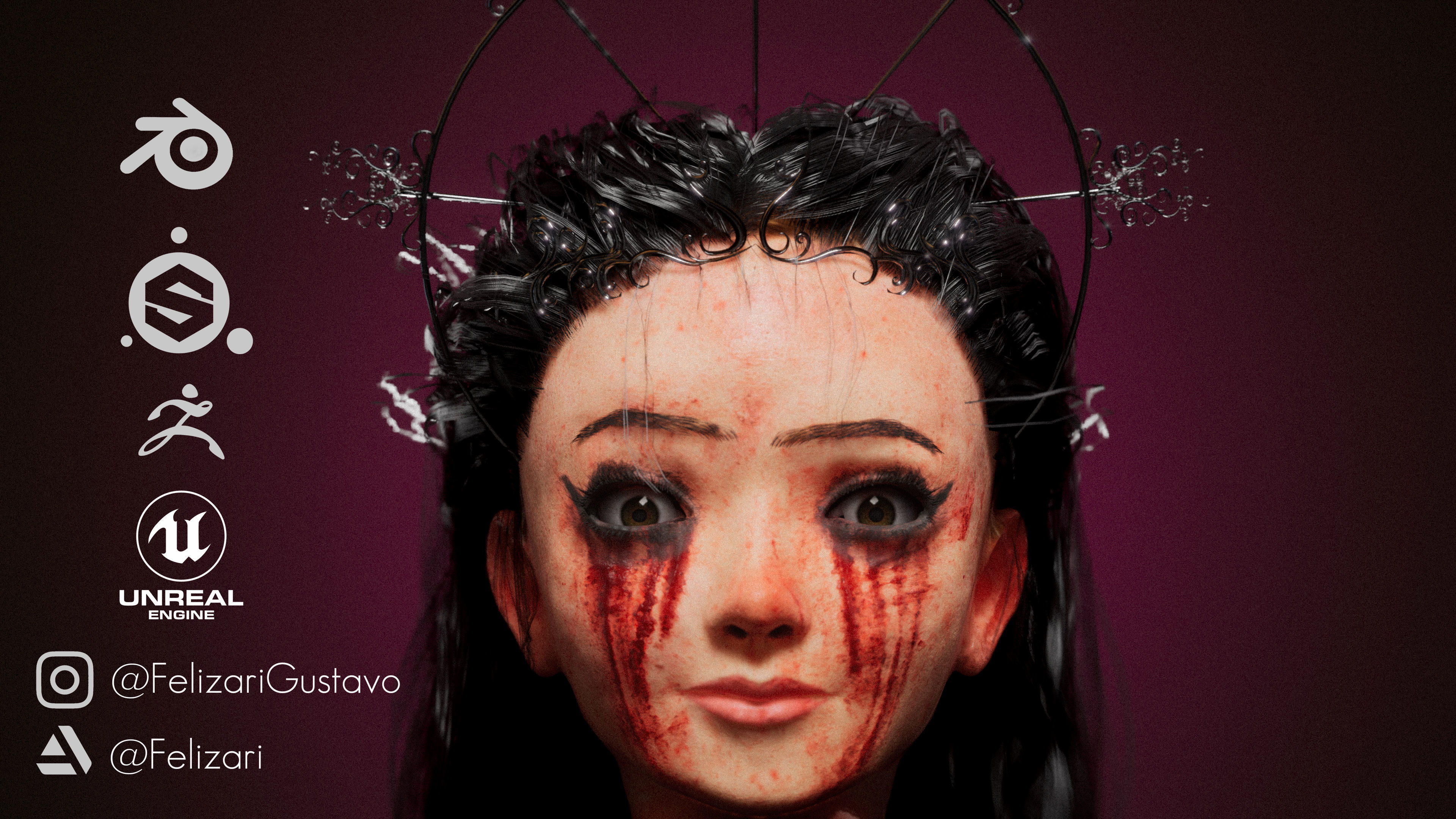 Game-ready character Low-poly 3D model_5