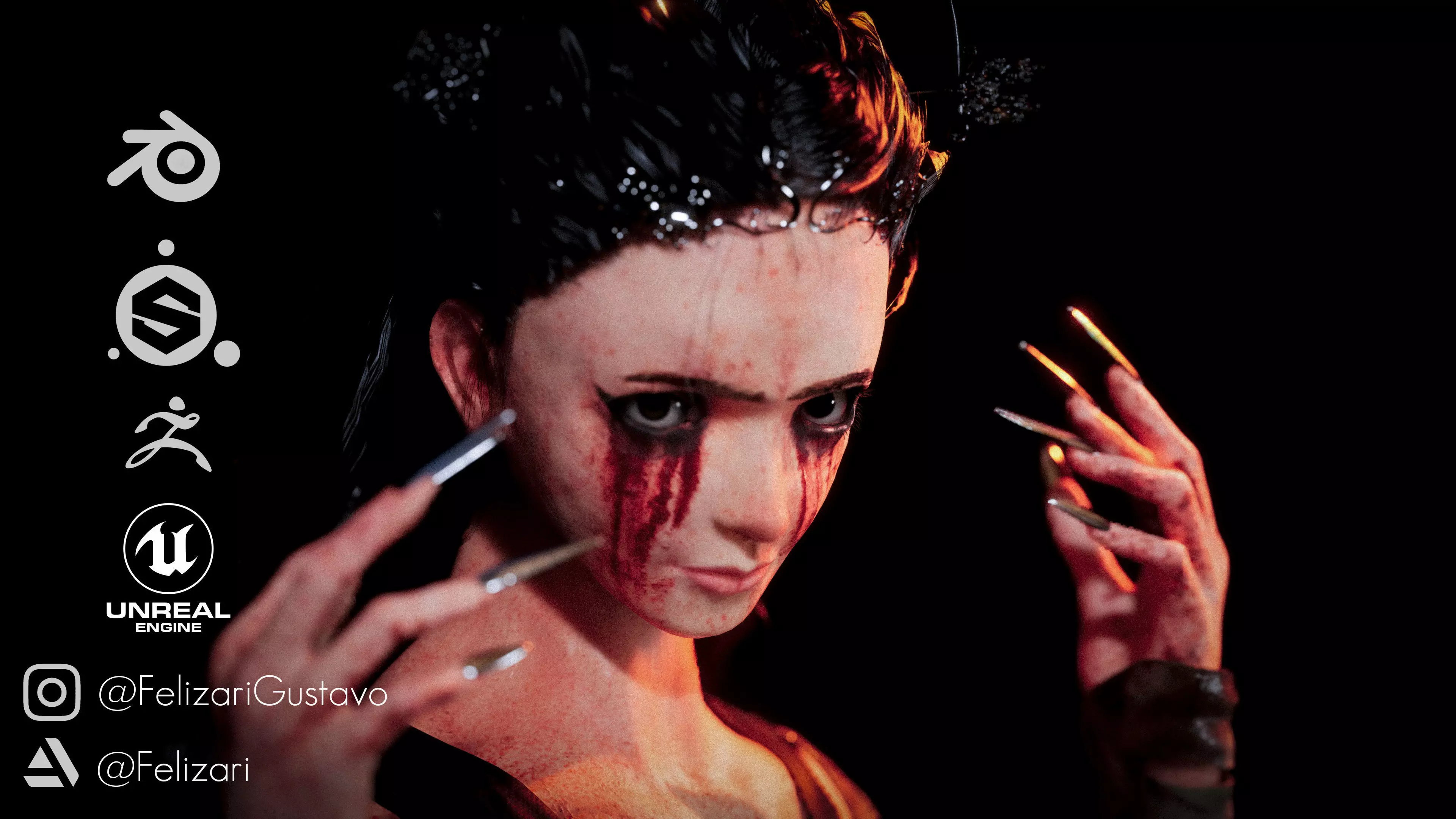 Game-ready character Low-poly 3D model_0