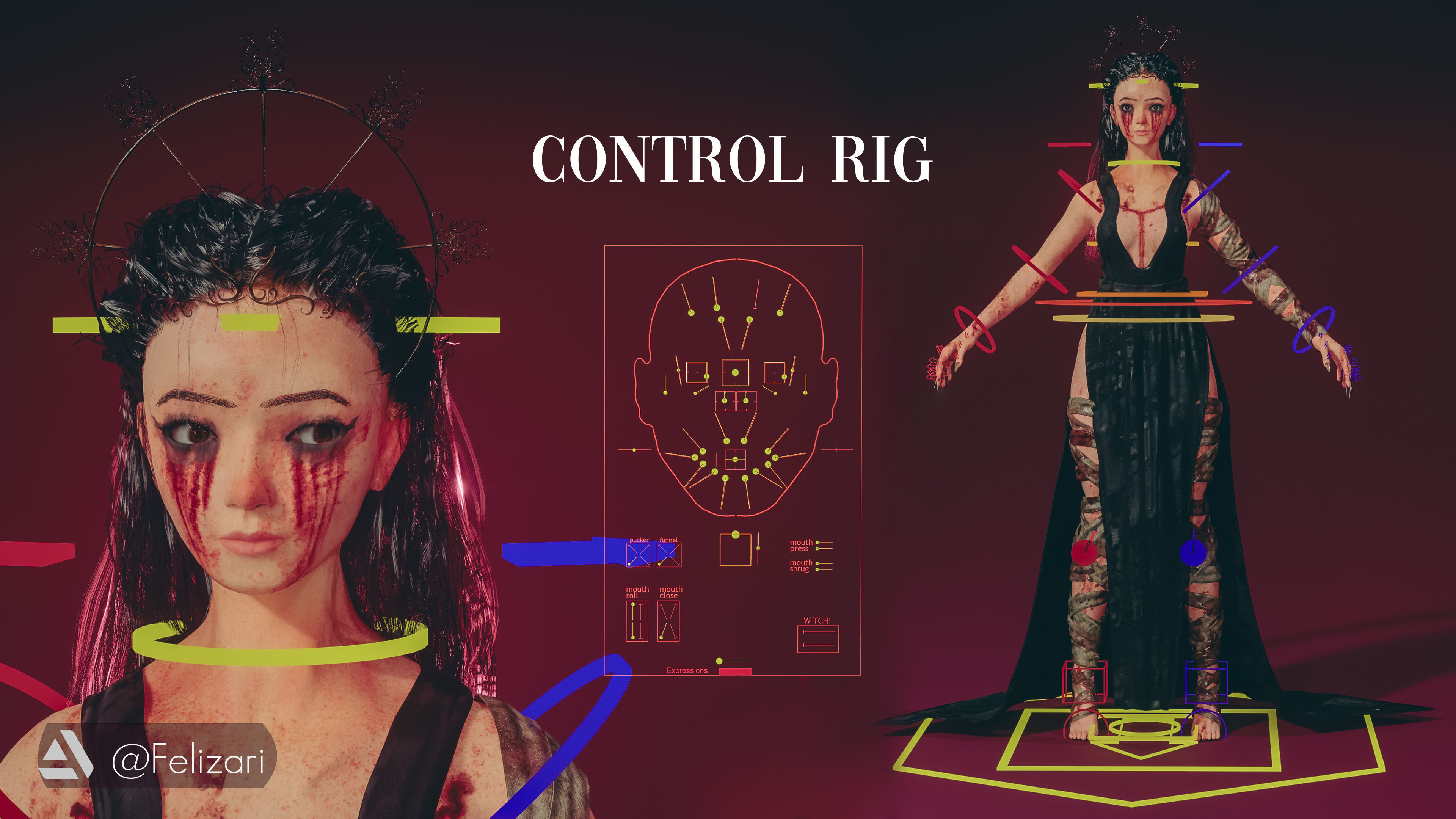 Game-ready character Low-poly 3D model_1